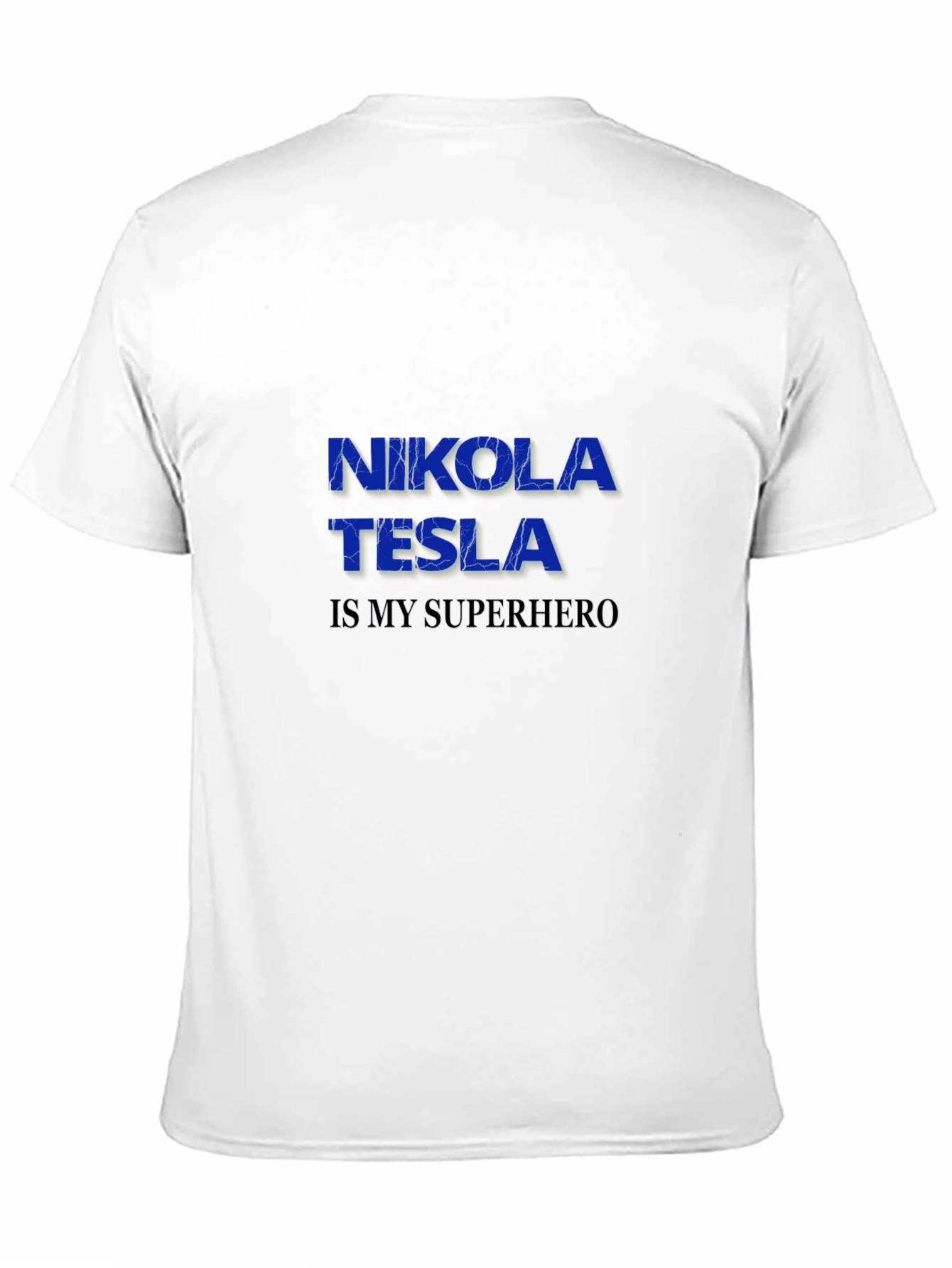 Nikola Tesla Superhero Graphic Tee - Black