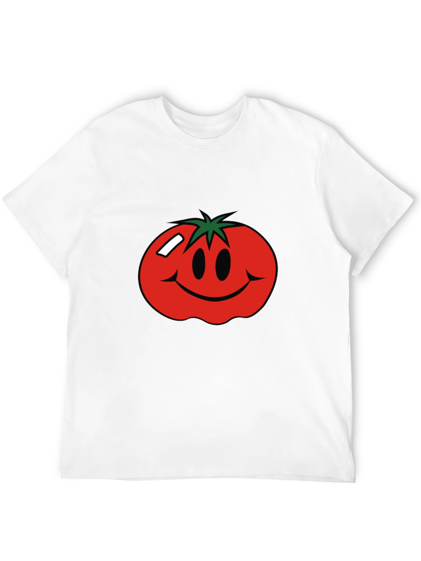 Tomato Smiley Face Graphic T-Shirt