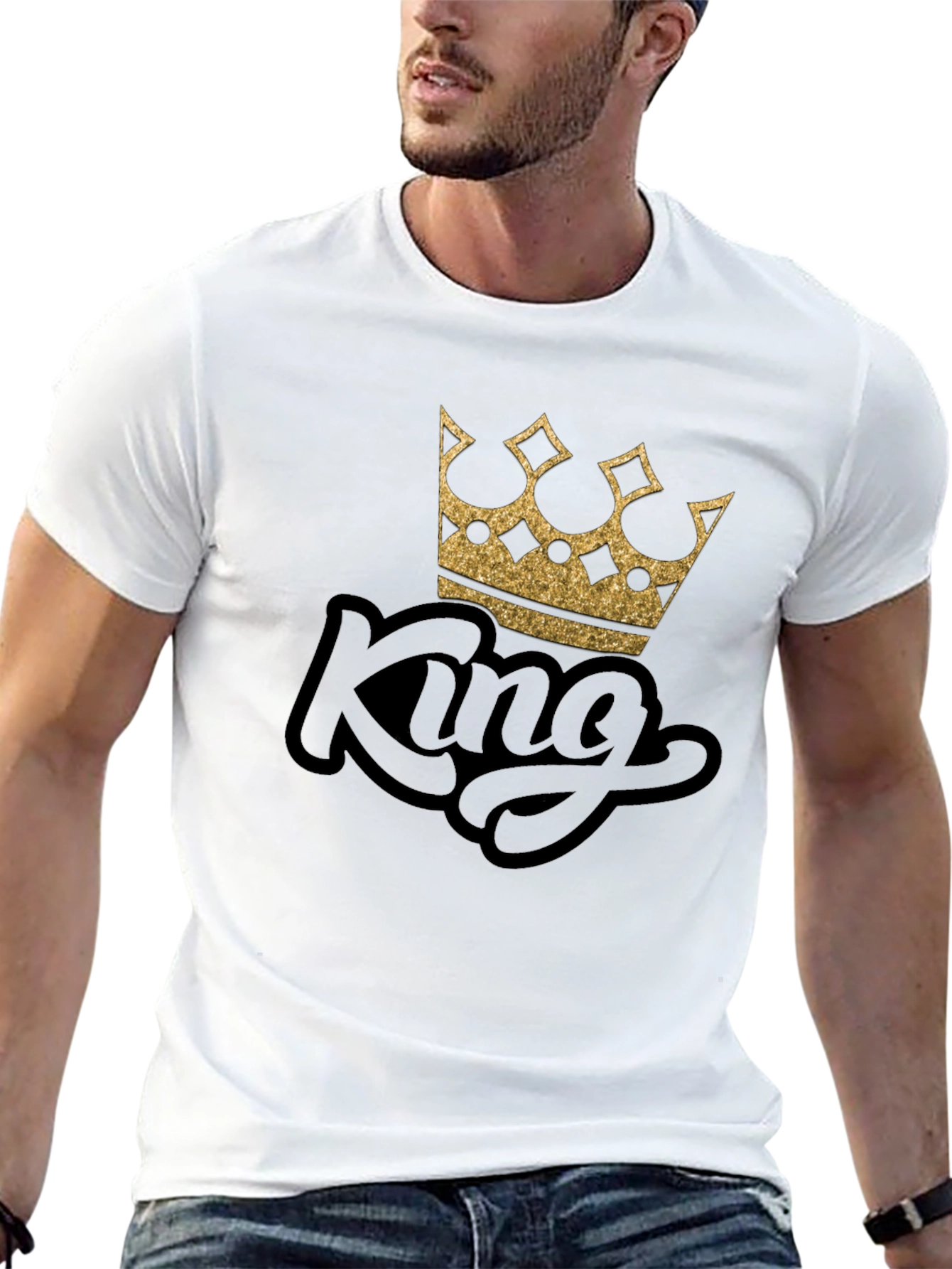 King Crown Graphic Black T-Shirt