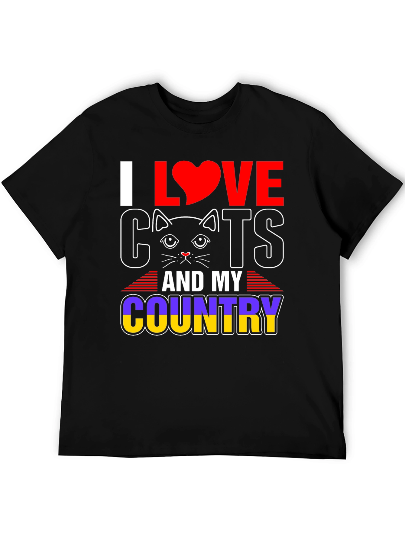 I Love Cats & My Country T-Shirt