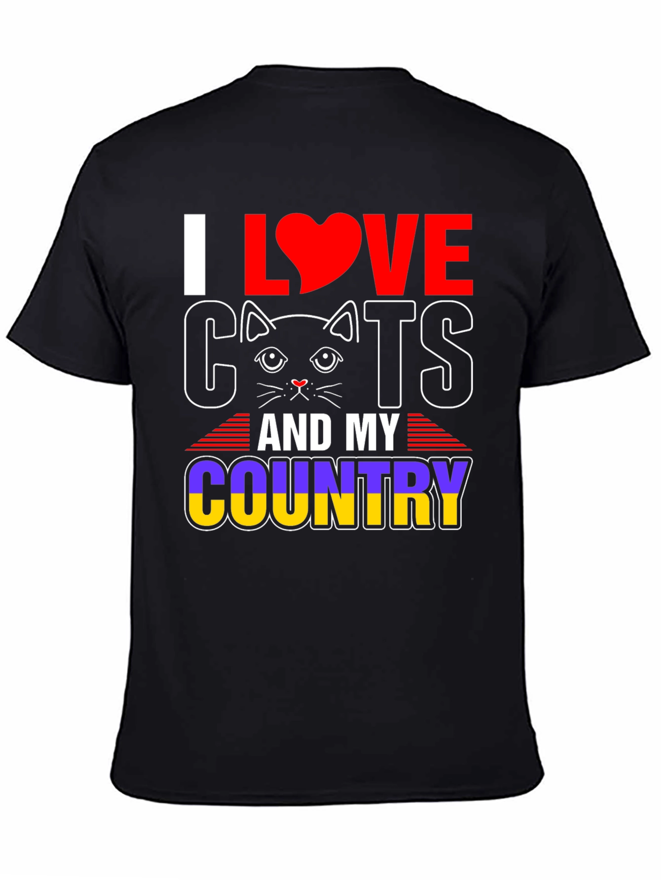 I Love Cats & My Country T-Shirt