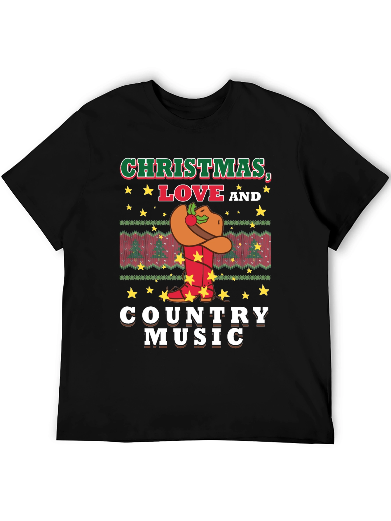 Christmas Love and Country Music T-Shirt