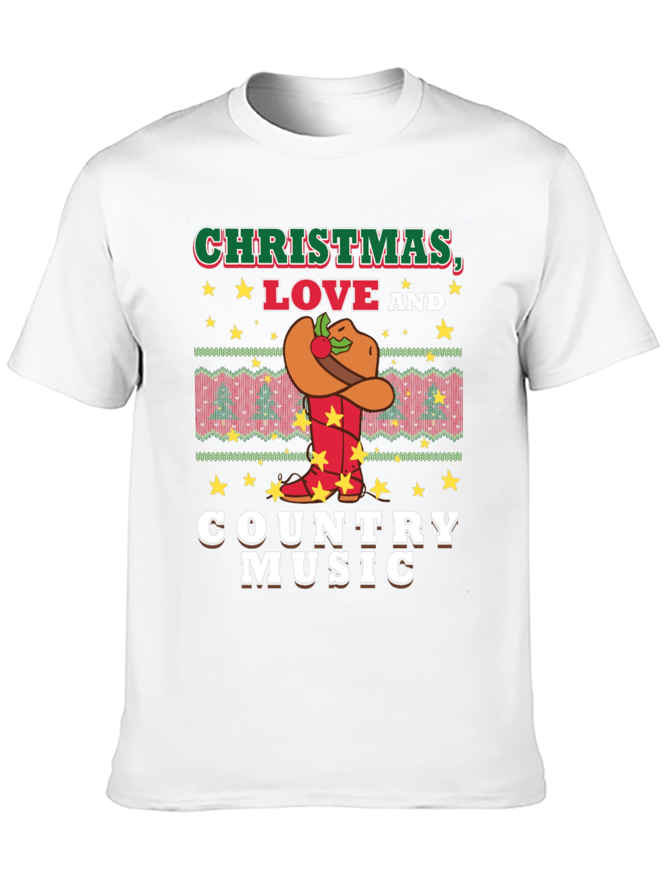 Christmas Love and Country Music T-Shirt