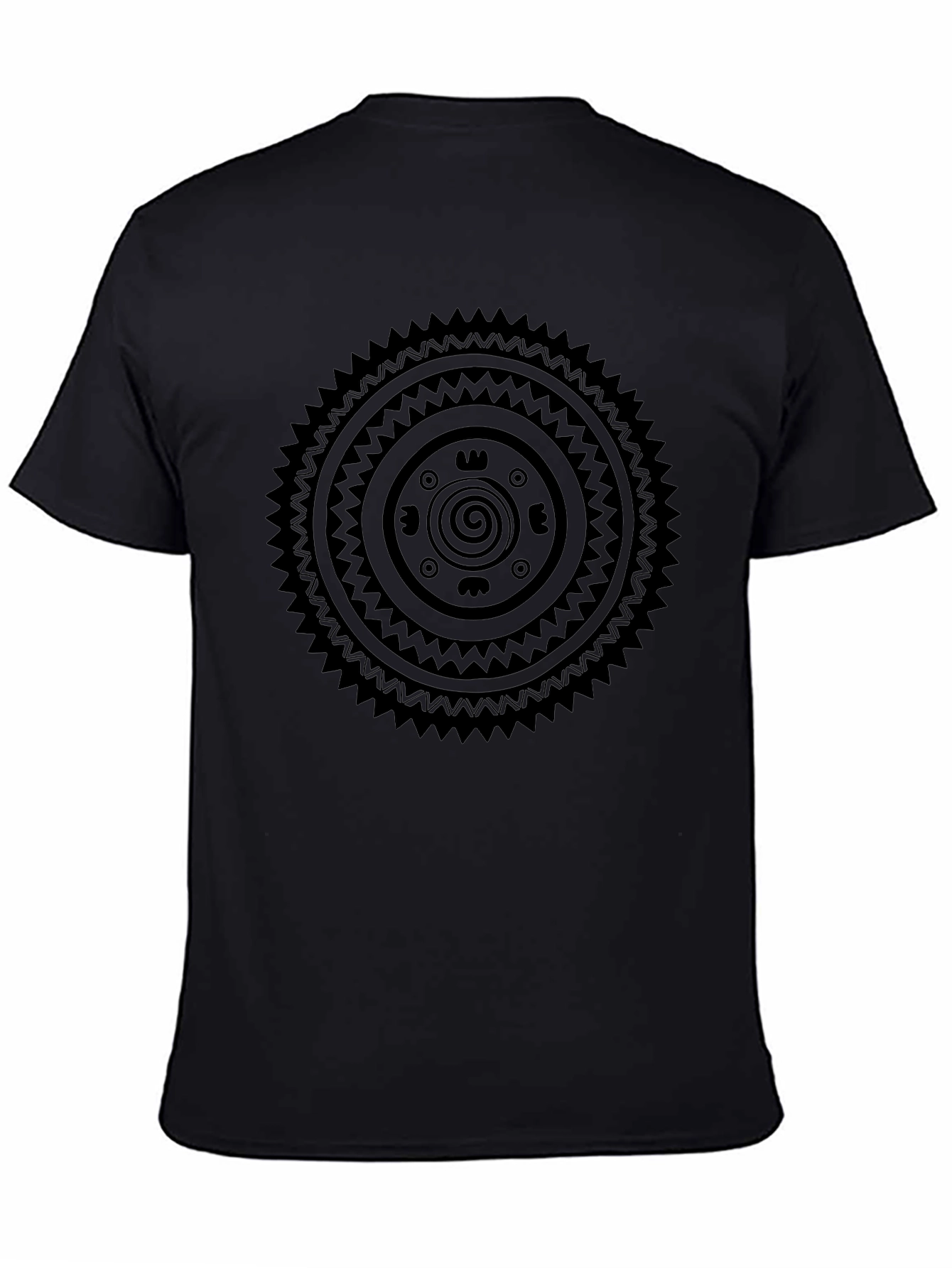 Tribal Design Black T-Shirt - Unique Graphic Tee