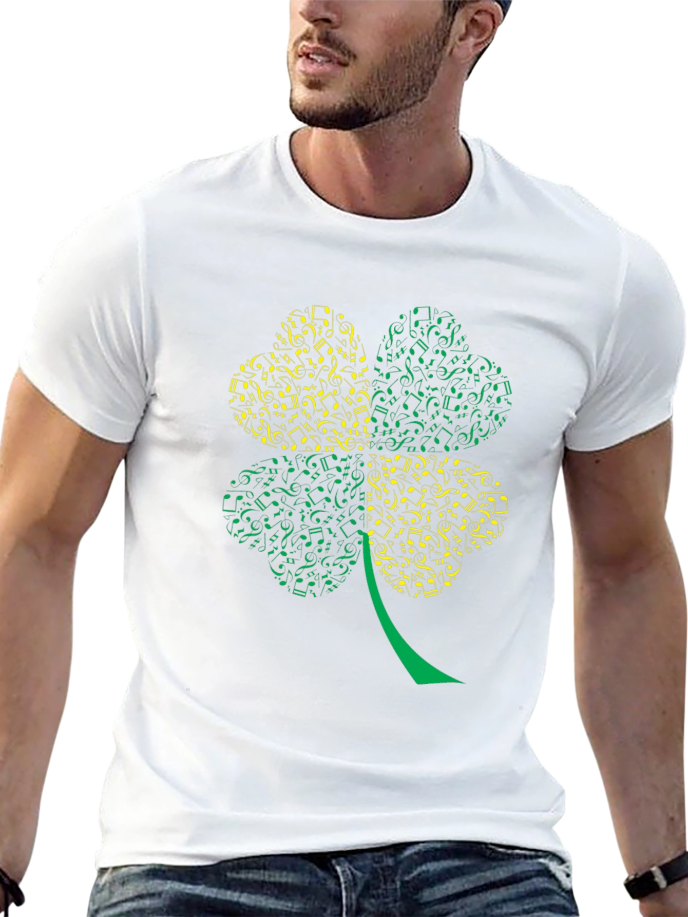 Musical Shamrock Graphic T-Shirt