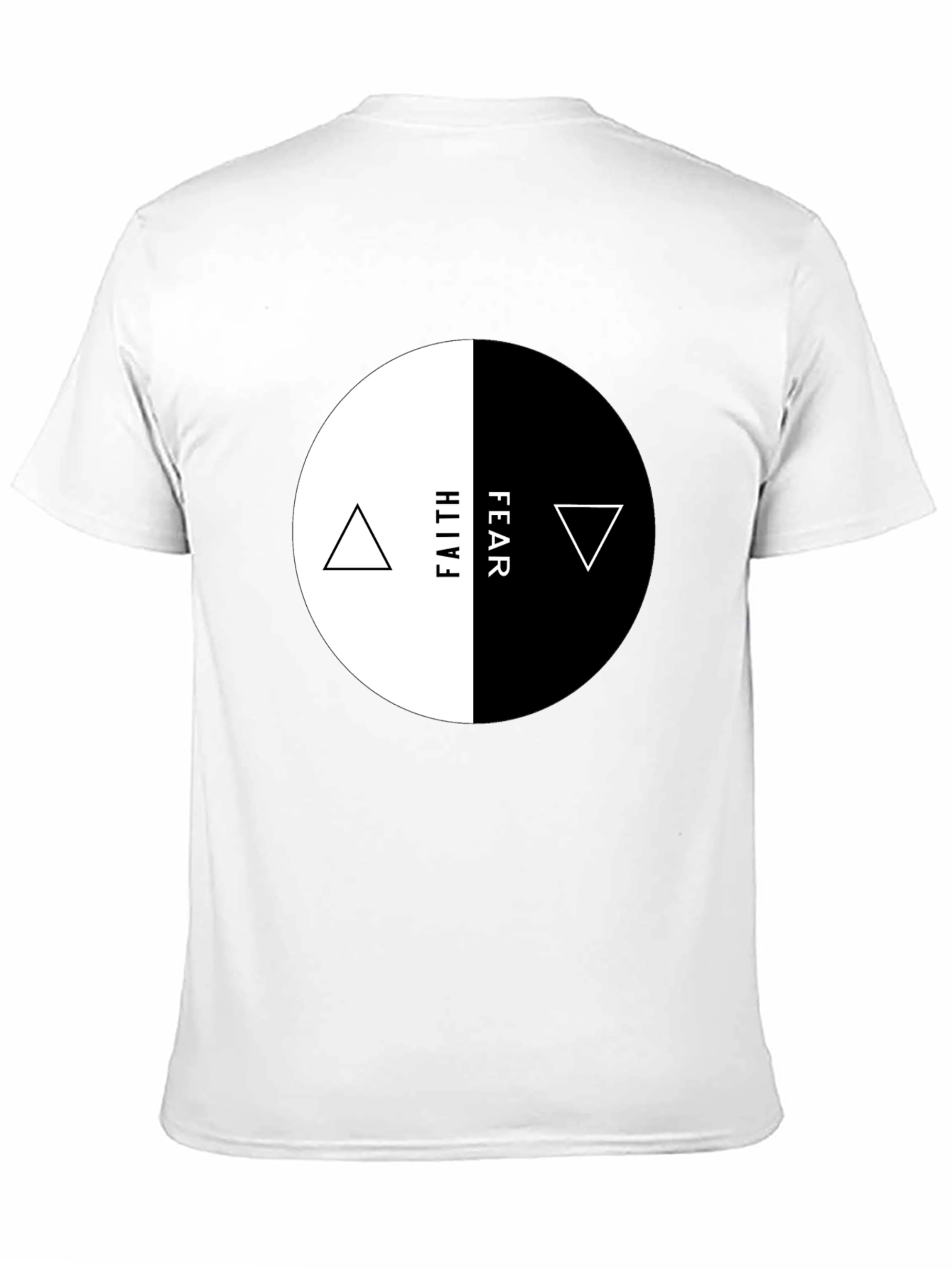 Faith Over Fear Graphic Tee - Yin Yang Design