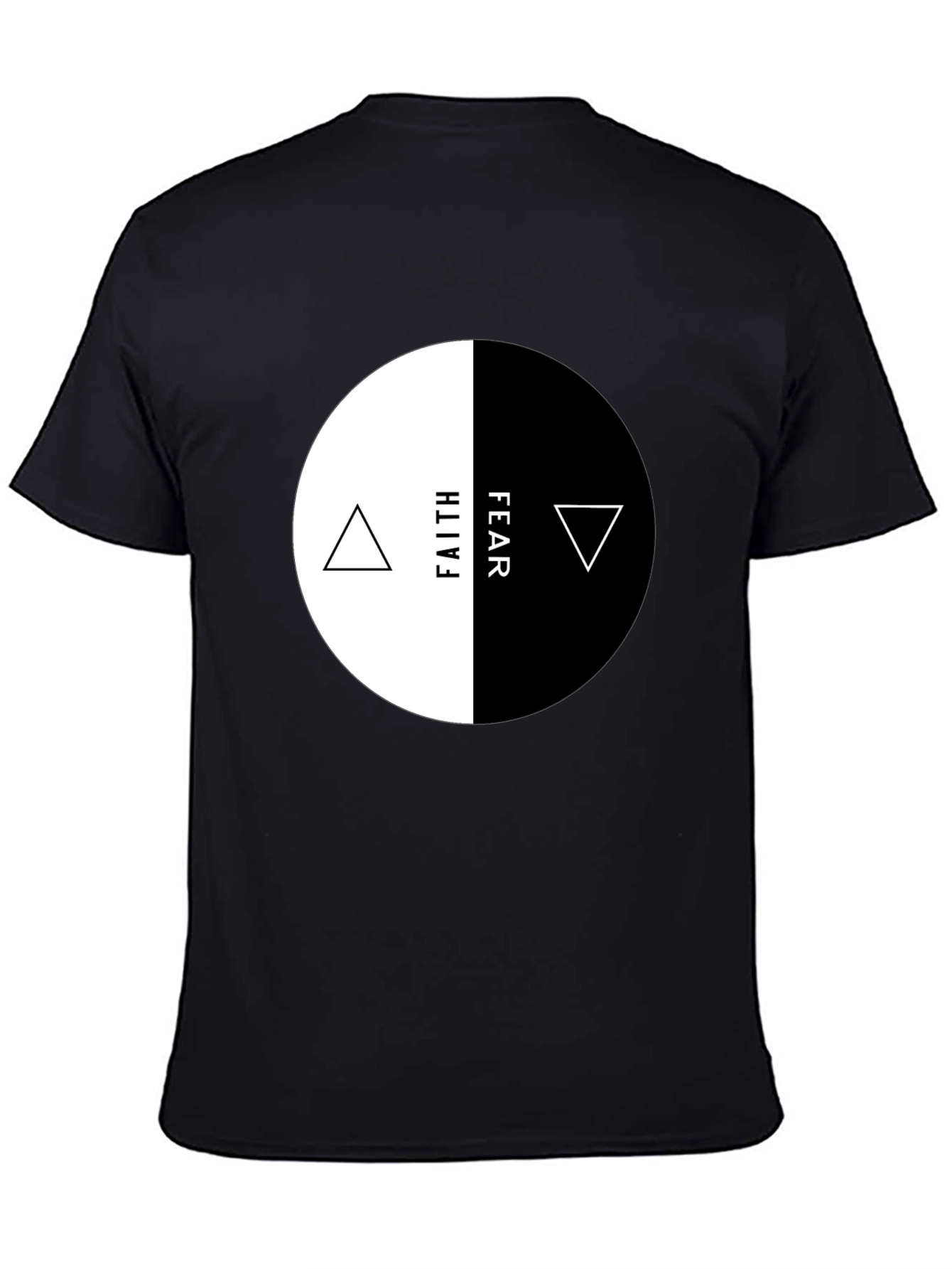 Faith Over Fear Graphic Tee - Yin Yang Design