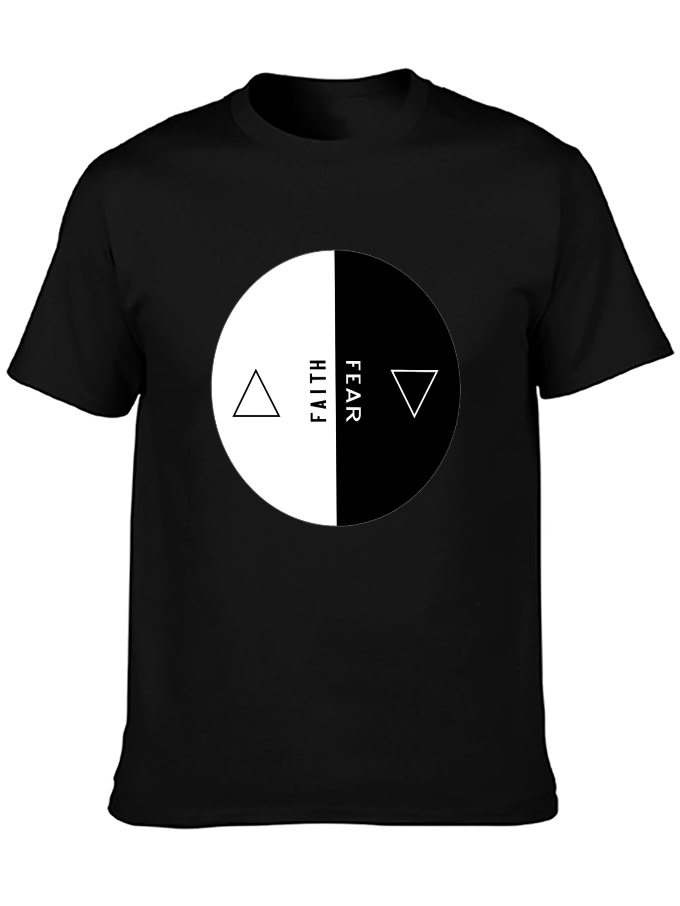 Faith Over Fear Graphic Tee - Yin Yang Design