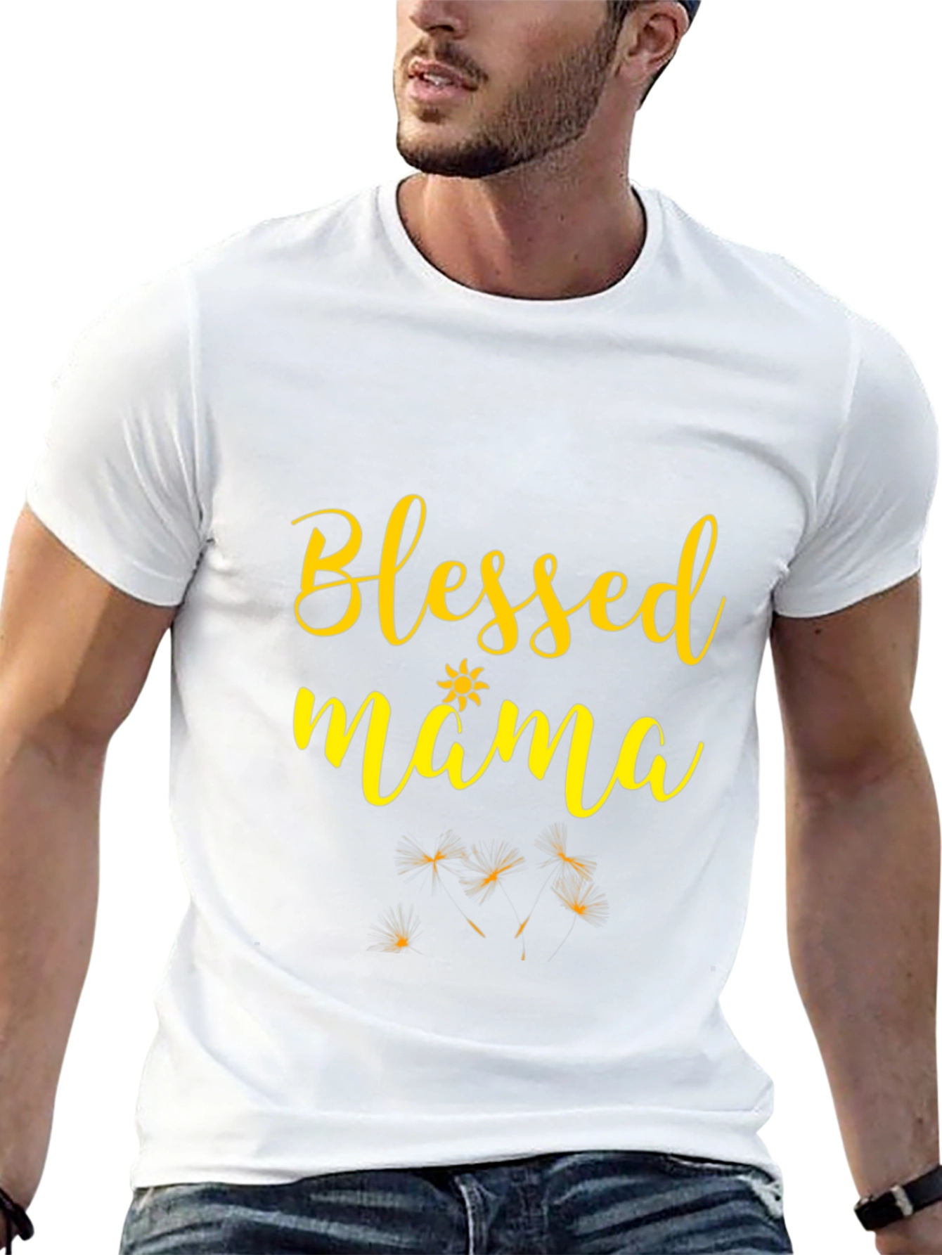 Blessed Mama Graphic Tee - Black