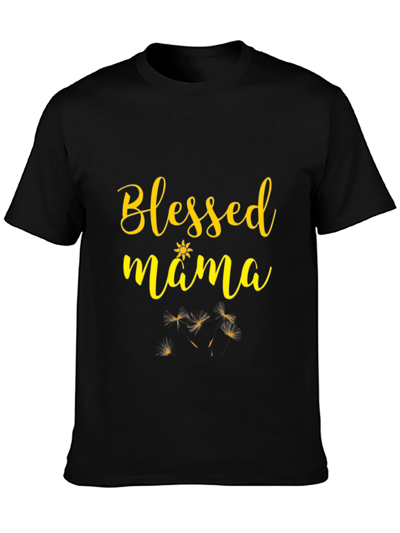 Blessed Mama Graphic Tee - Black