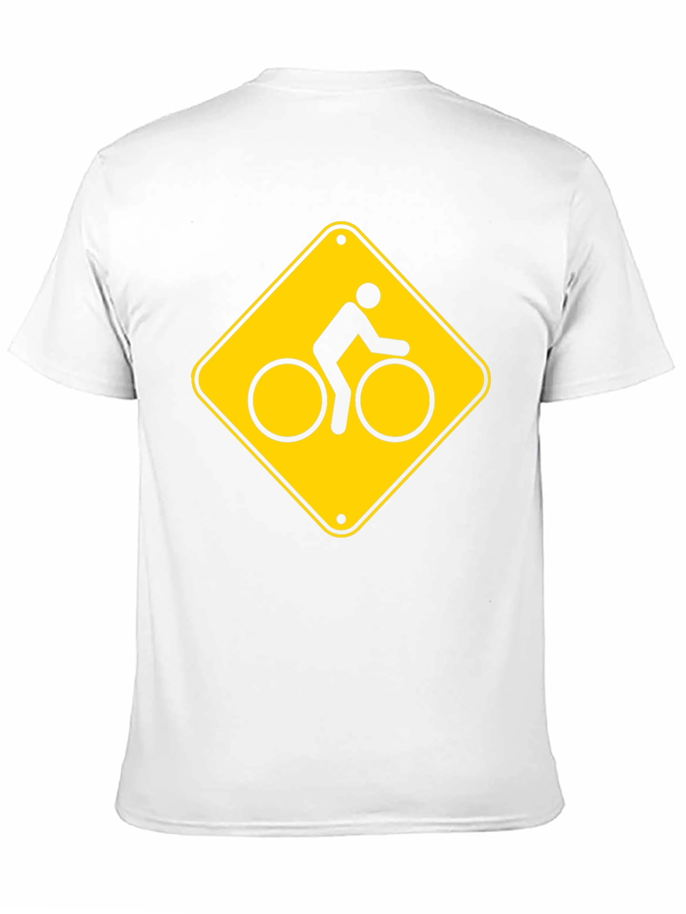 Bike Crossing Sign Graphic T-Shirt