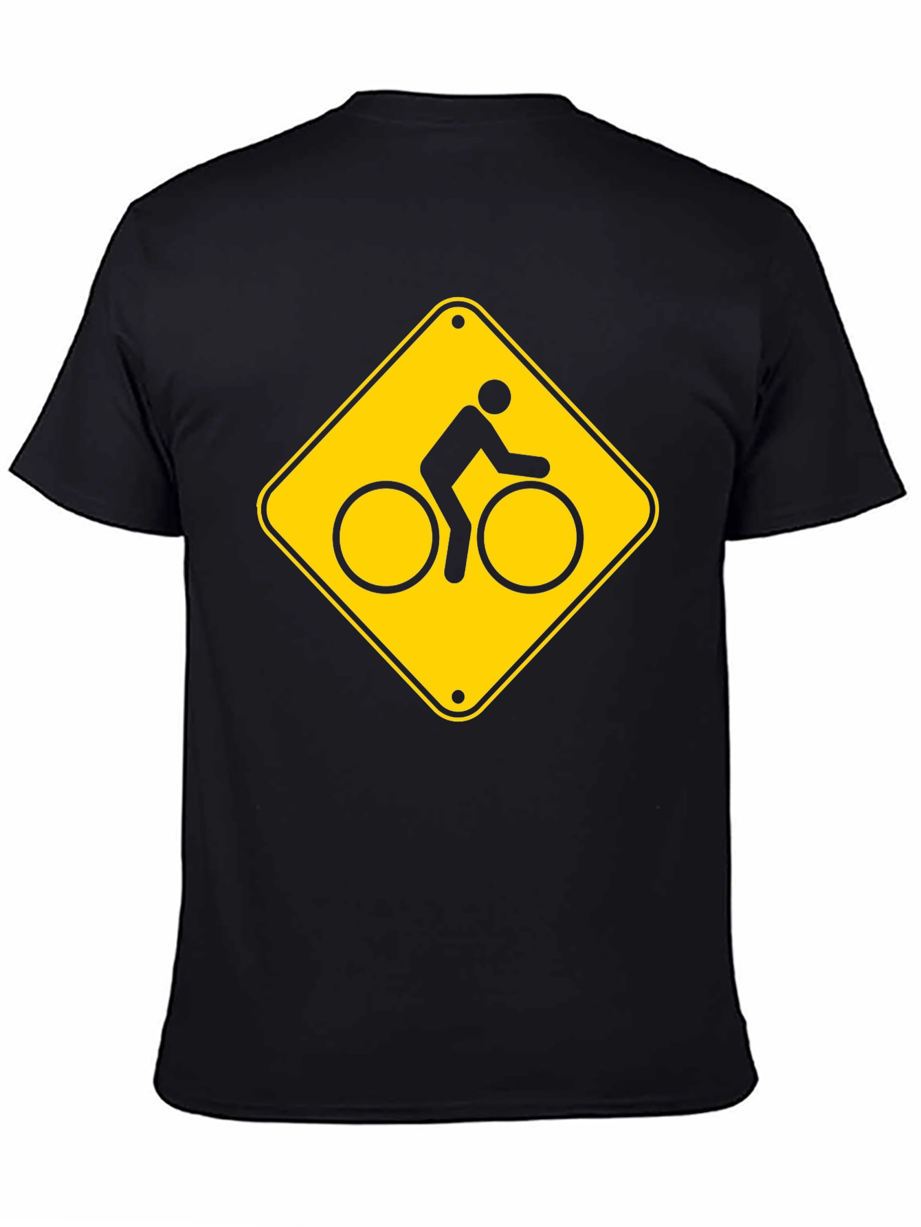Bike Crossing Sign Graphic T-Shirt