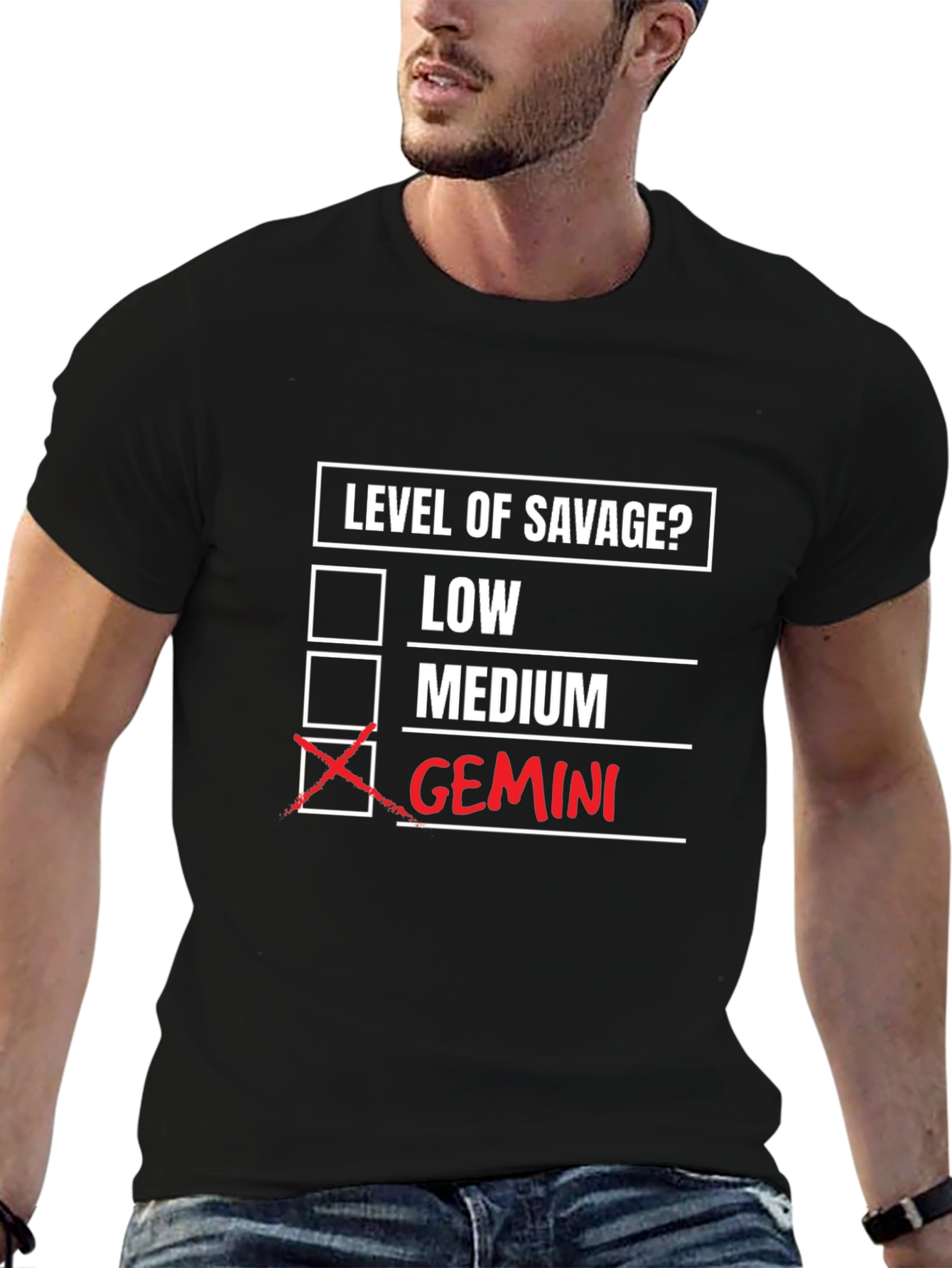 Gemini Savage T-Shirt - Zodiac Humor Tee