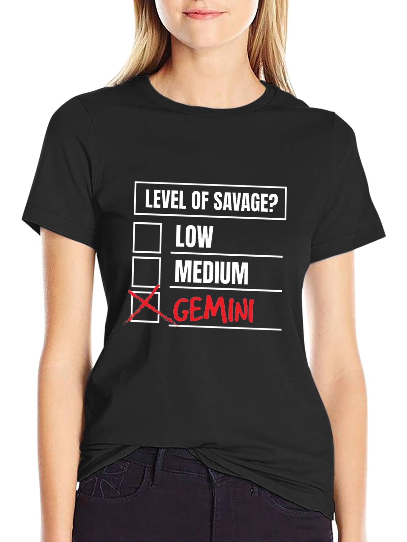 Gemini Savage T-Shirt - Zodiac Humor Tee