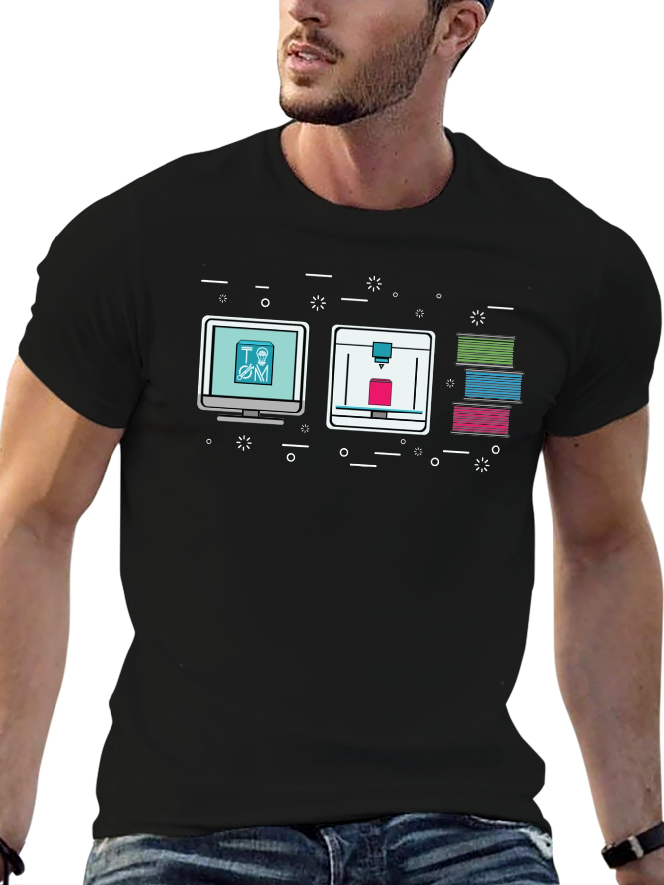 3D Printing Graphic T-Shirt