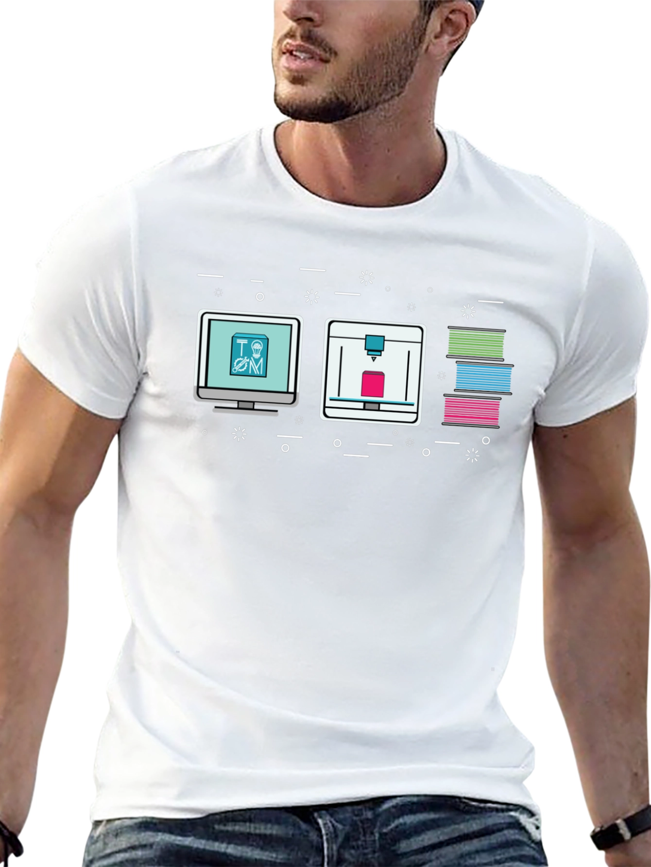 3D Printing Graphic T-Shirt