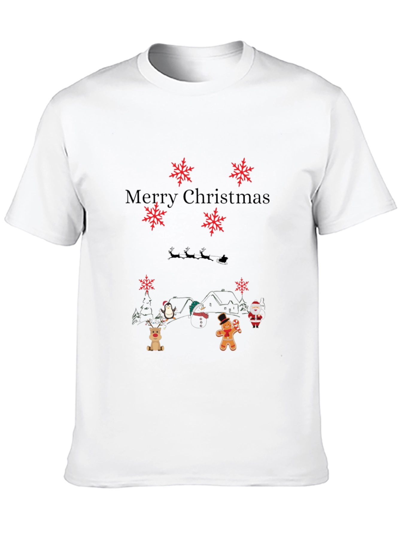 Merry Christmas Themed Graphic T-Shirt