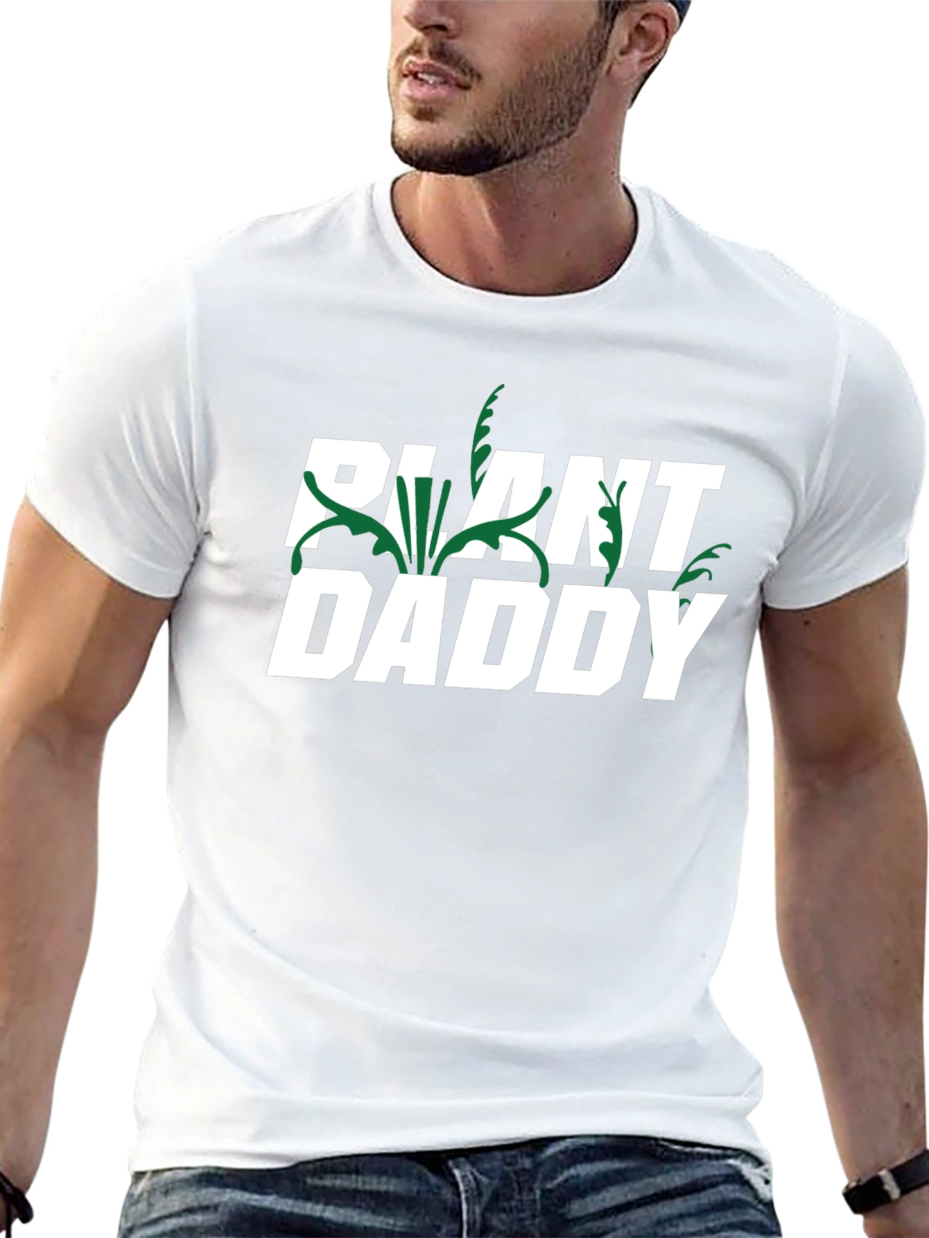 Plant Daddy Graphic Tee - Black Cotton Blend T-Shirt
