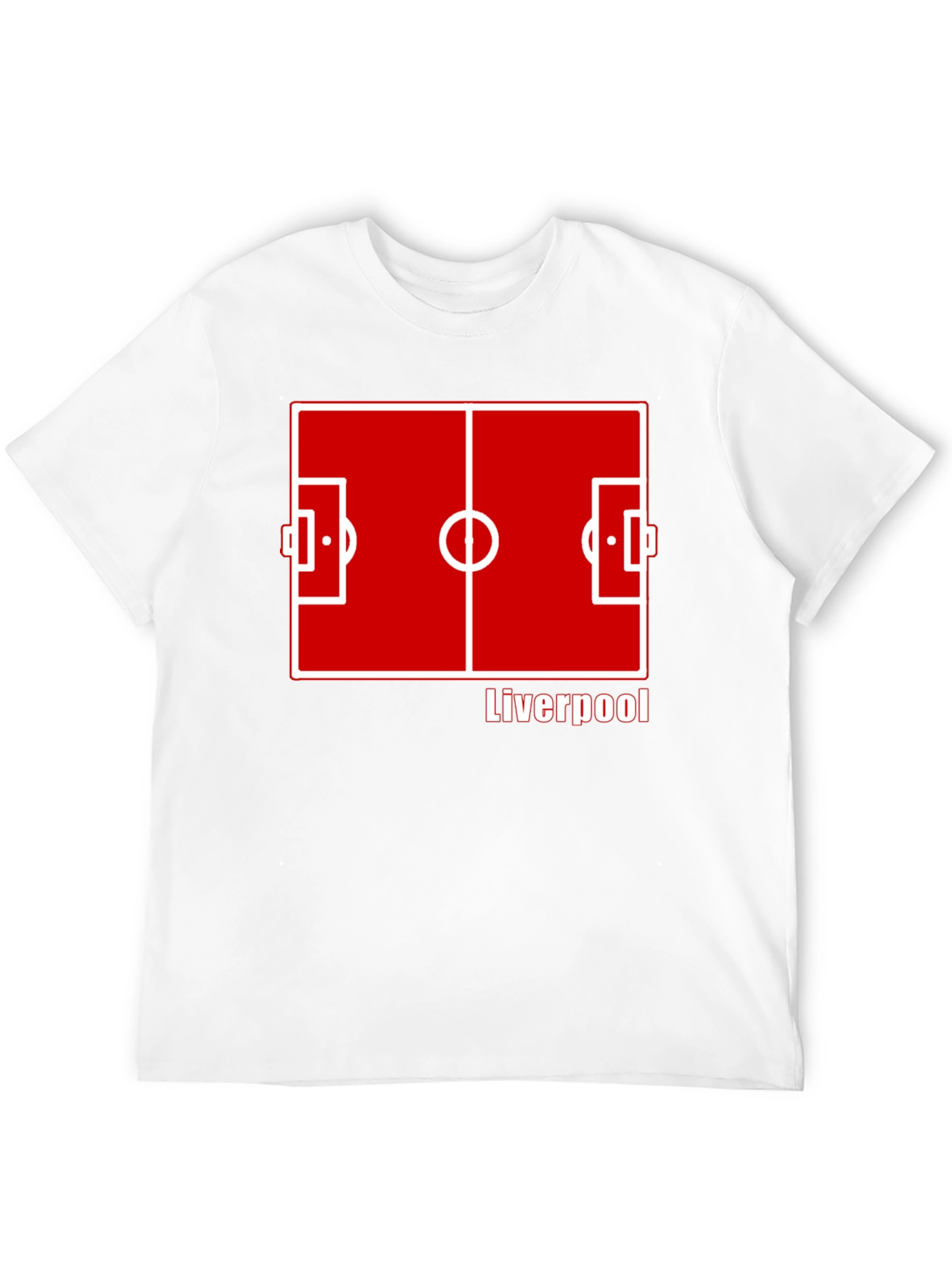 Liverpool FC Pitch T-Shirt - Black Cotton Soccer Tee