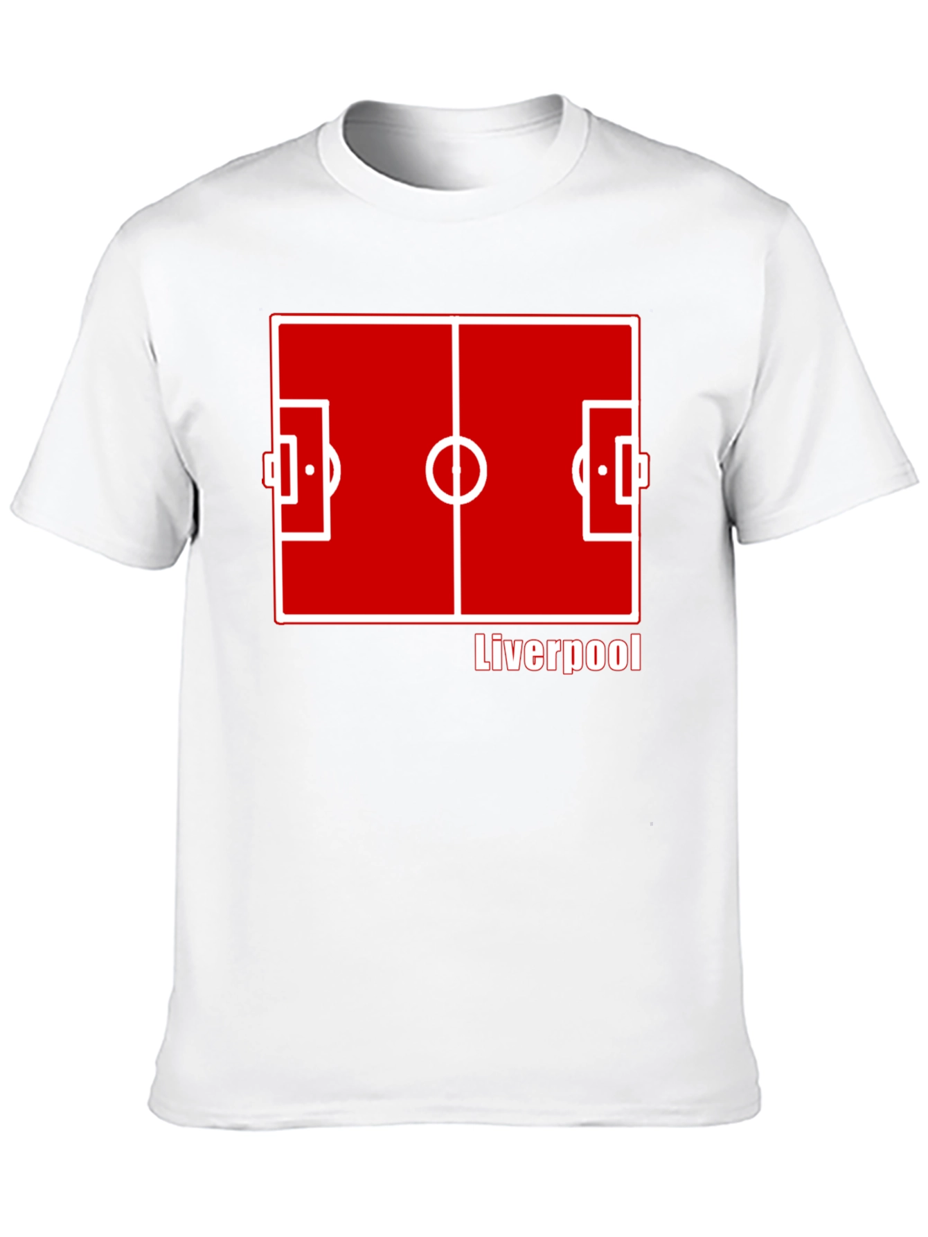 Liverpool FC Pitch T-Shirt - Black Cotton Soccer Tee