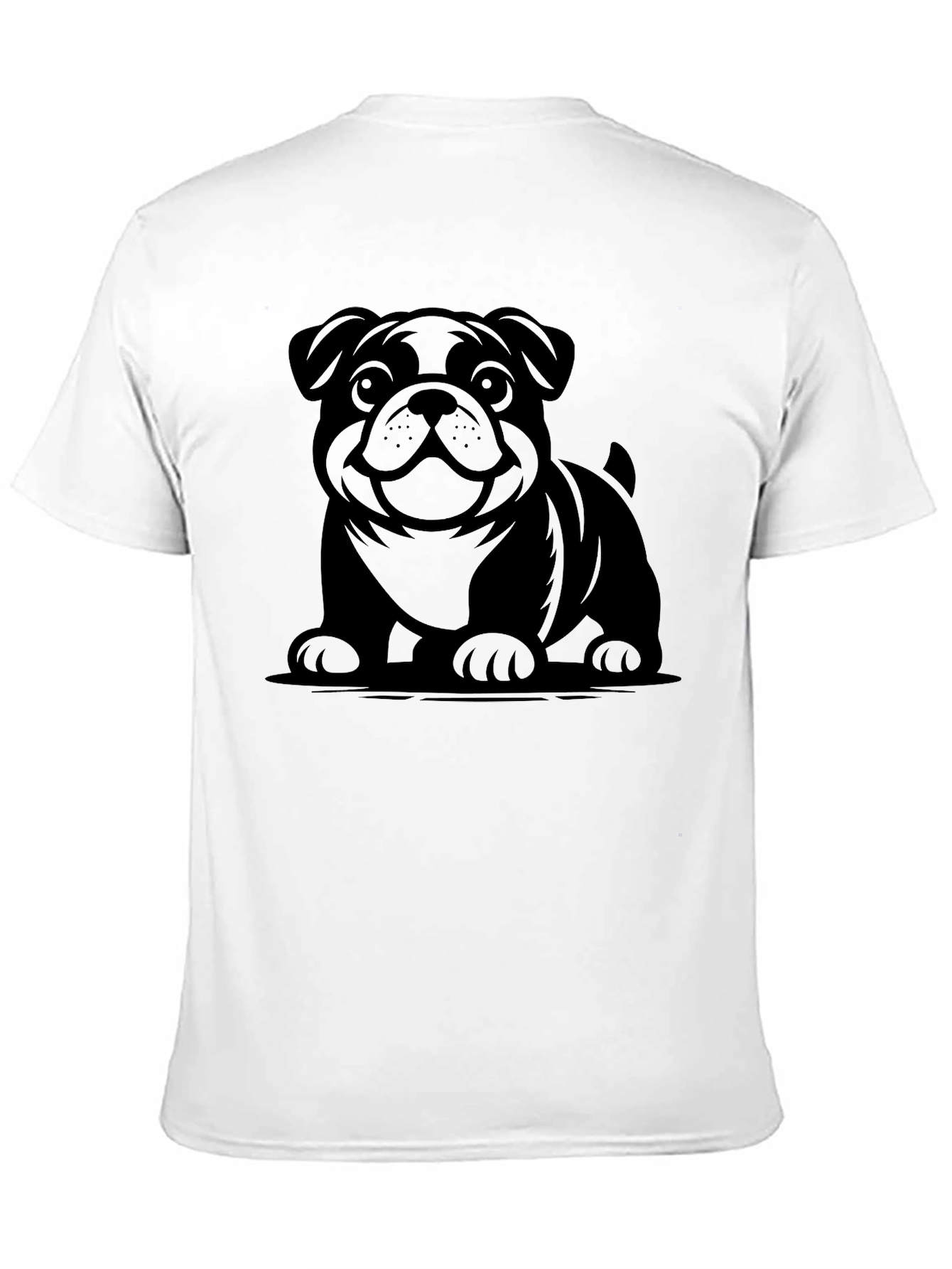Bulldog Graphic Black T-Shirt