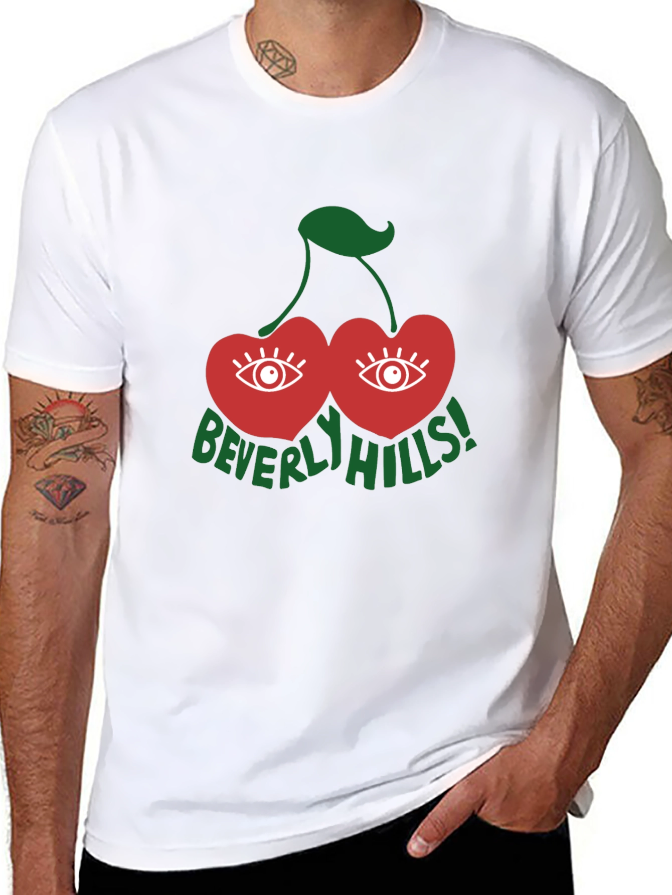 Beverly Hills Eye Cherry Graphic T-Shirt