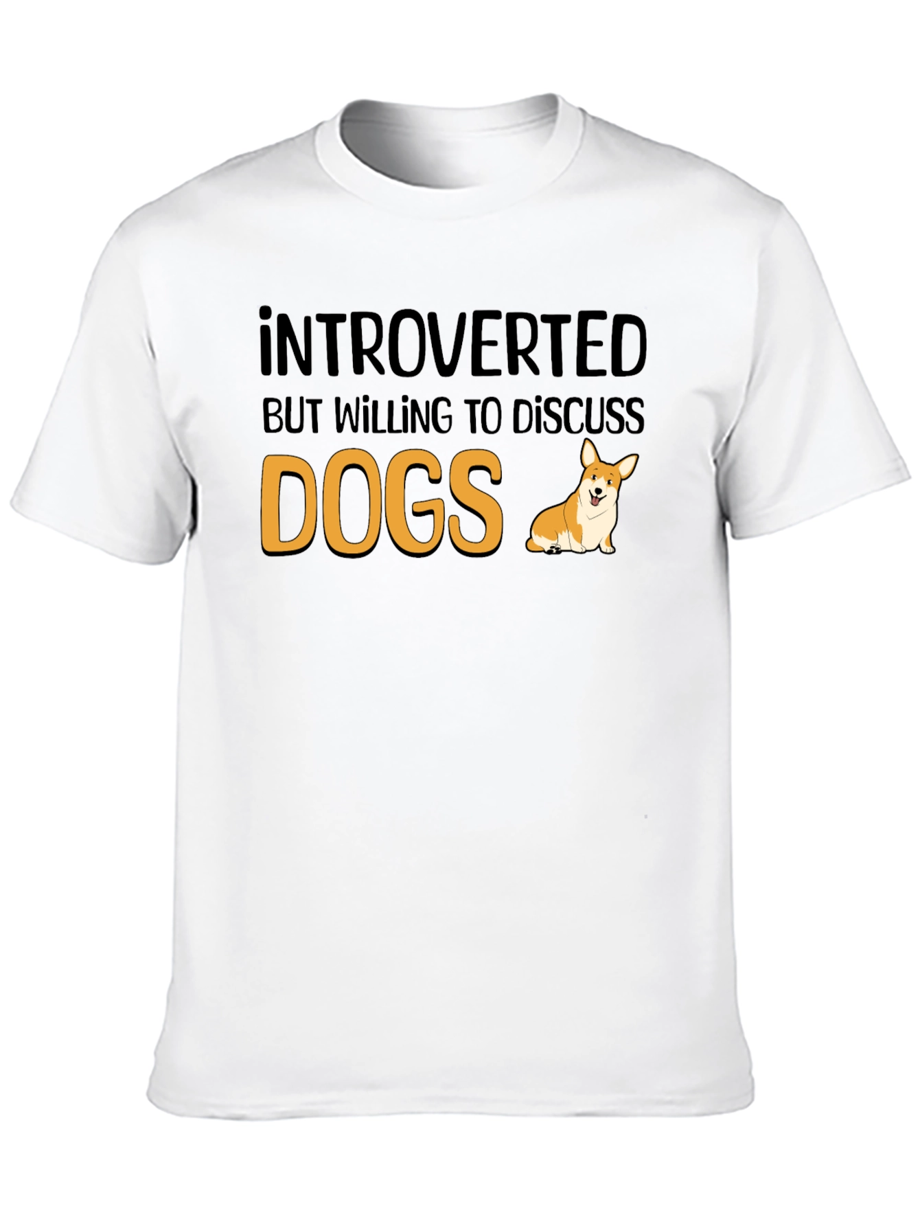Introverted Dog Lover T-Shirt - Funny Pet Owner Tee