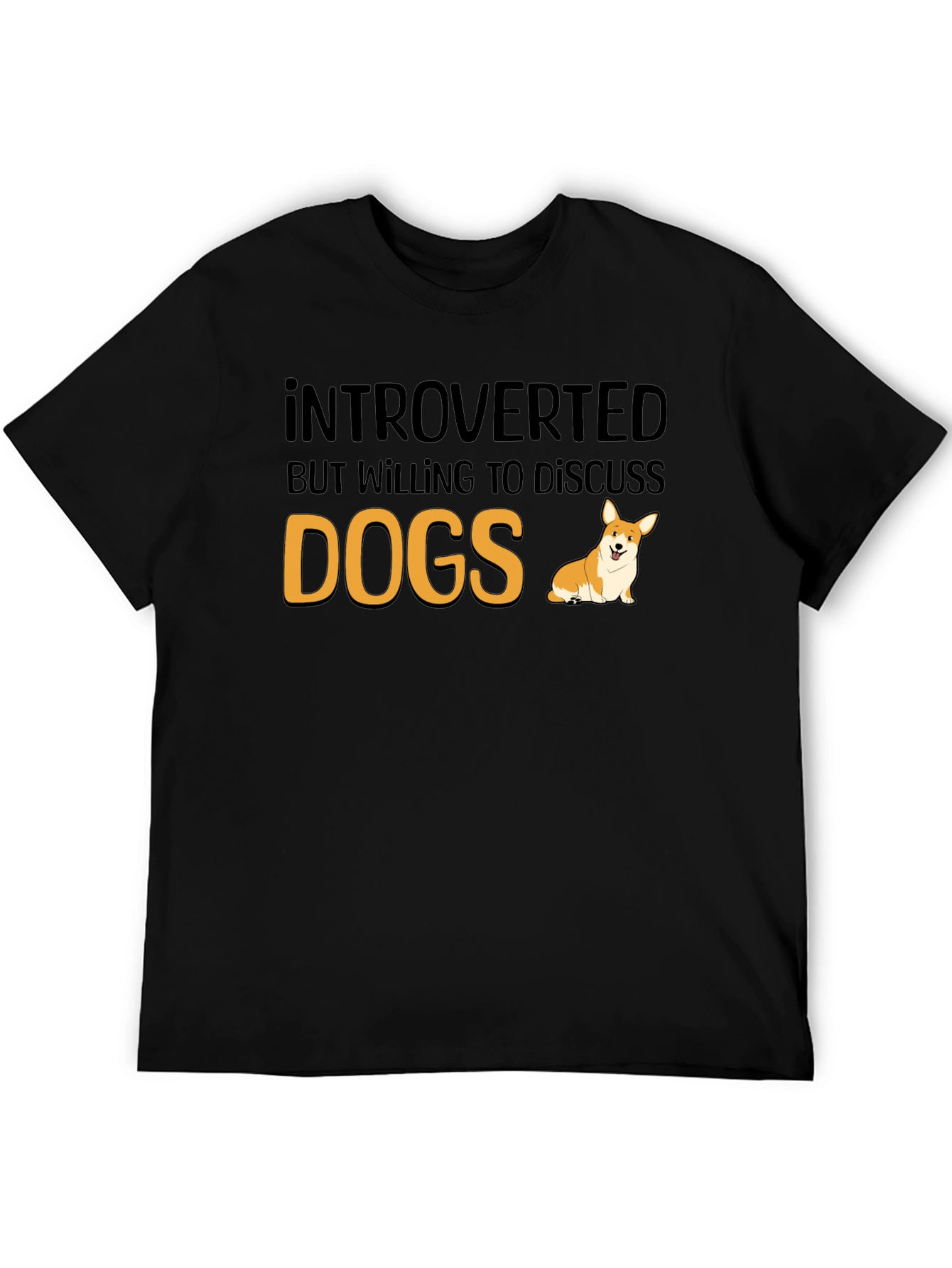 Introverted Dog Lover T-Shirt - Funny Pet Owner Tee