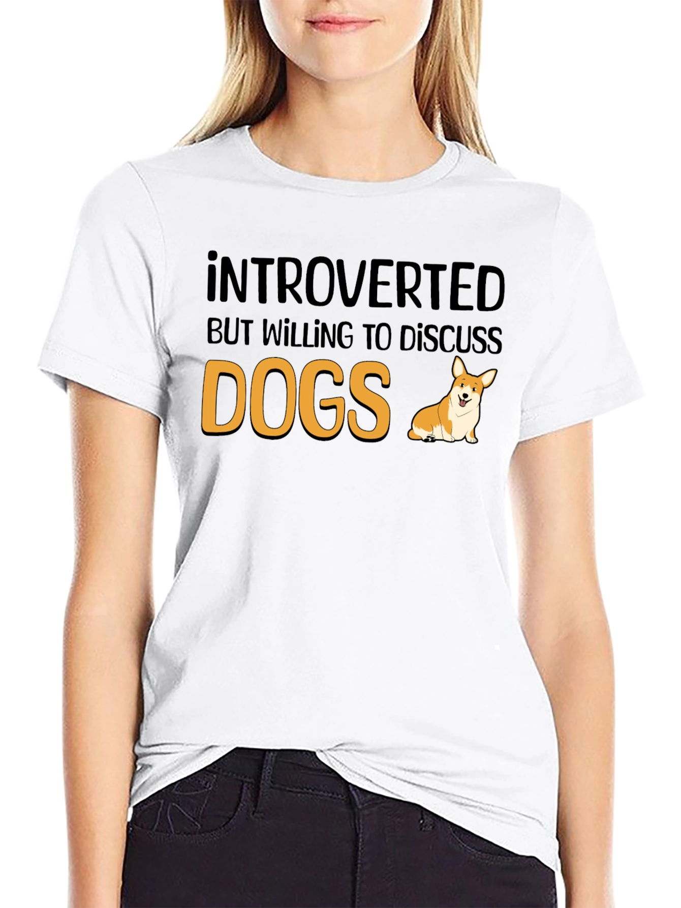 Introverted Dog Lover T-Shirt - Funny Pet Owner Tee