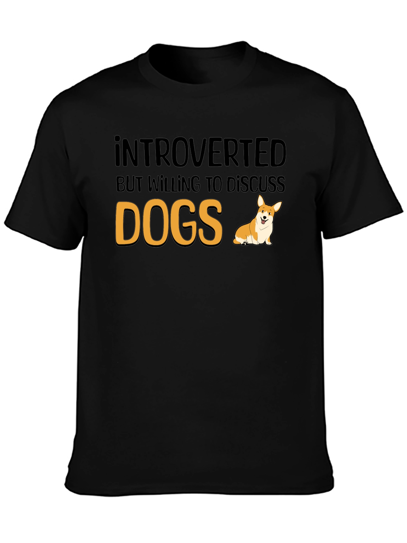 Introverted Dog Lover T-Shirt - Funny Pet Owner Tee