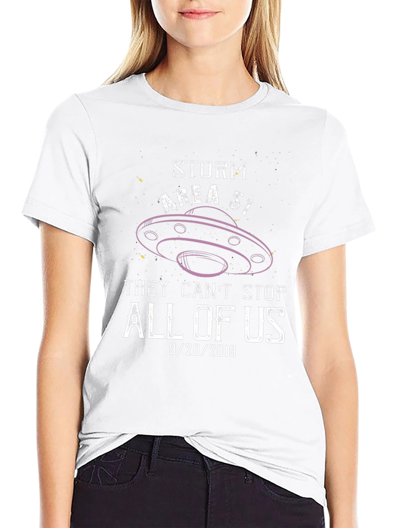 Storm Area 51 Graphic Tee 9/20/2019 Black Cotton