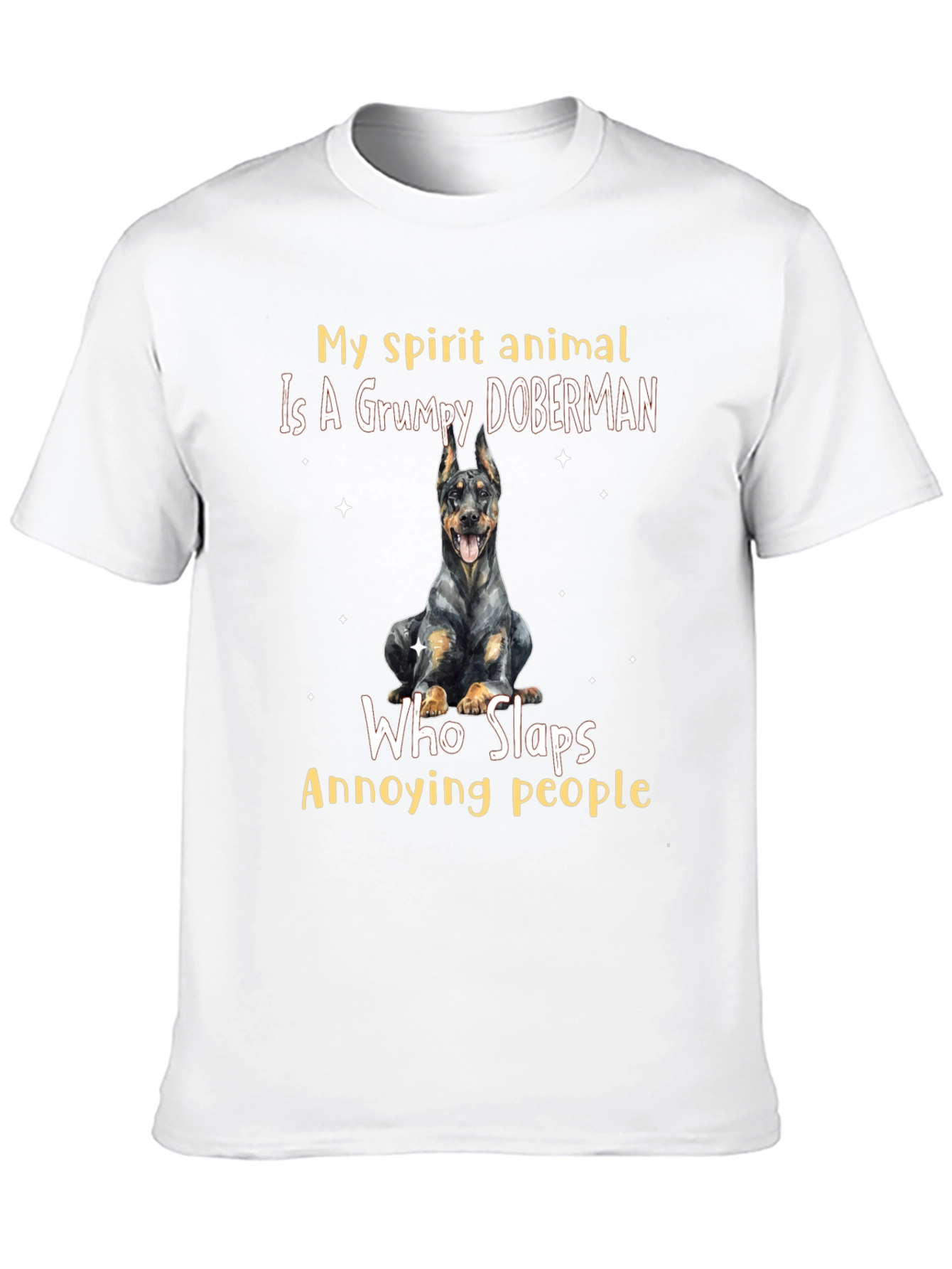 Grumpy Doberman Spirit Animal T-Shirt