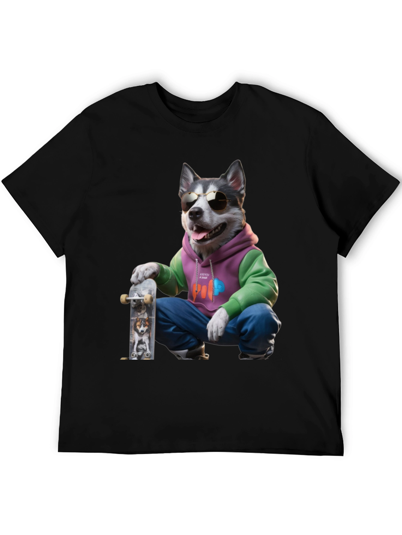 Cool Husky Skater T-Shirt