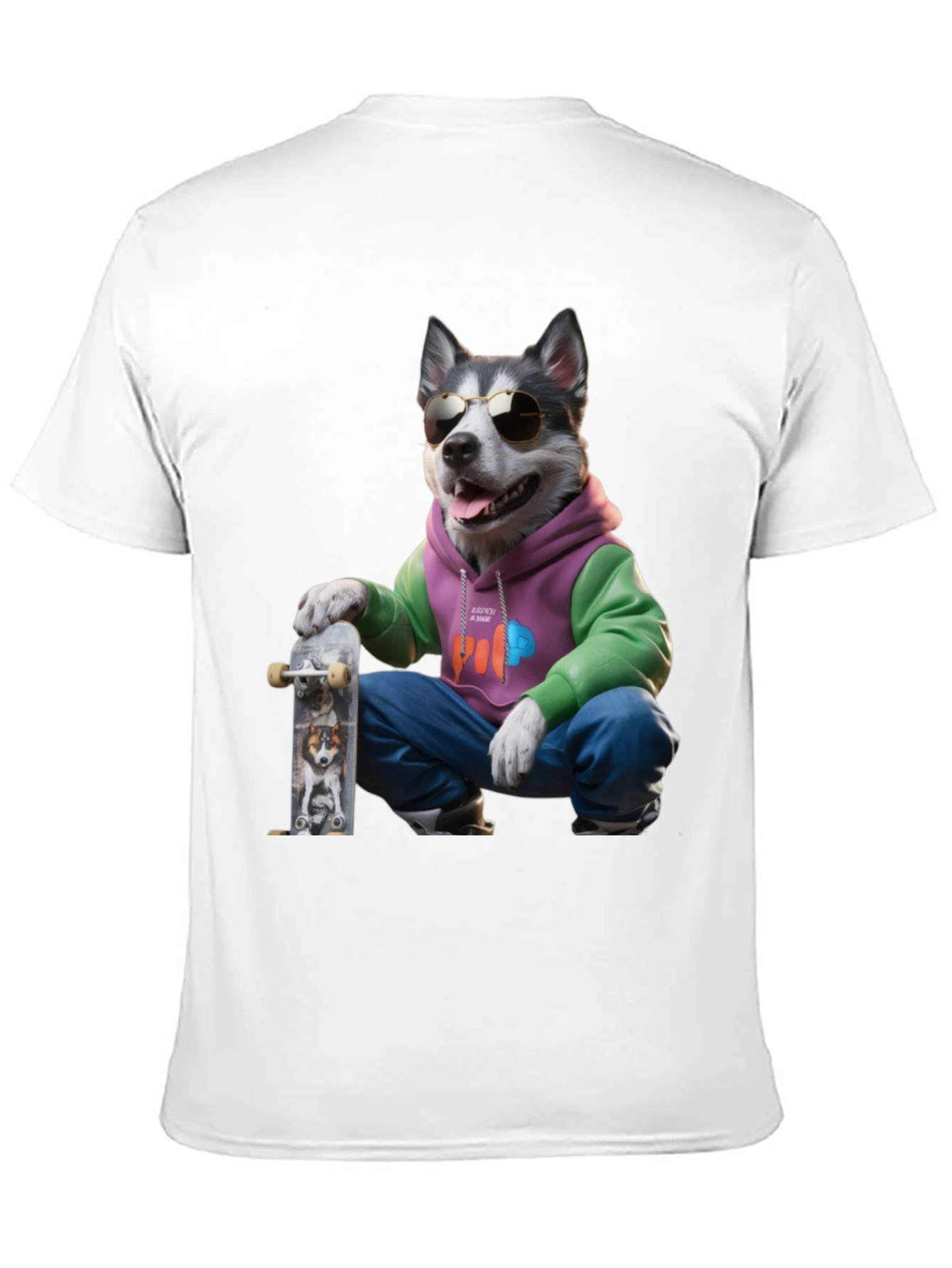 Cool Husky Skater T-Shirt