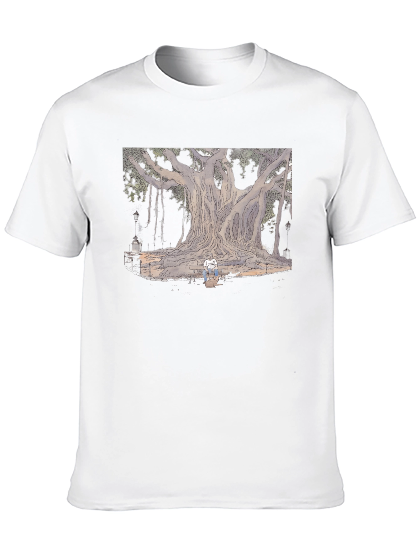 Illustrated Tree Graphic Tee