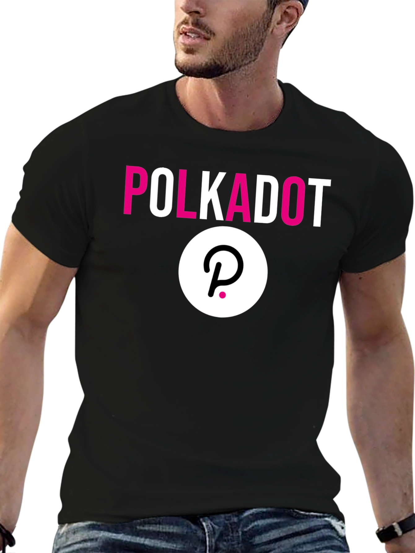 Polkadot Crypto Black T-Shirt - Stylish Blockchain Apparel