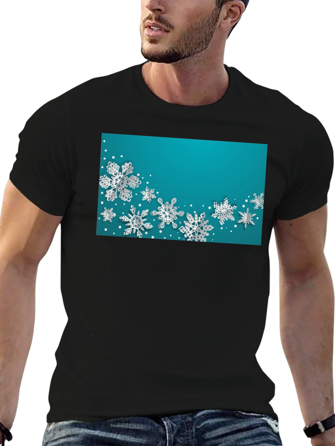Snowflake Graphic Tee - Winter Holiday Style