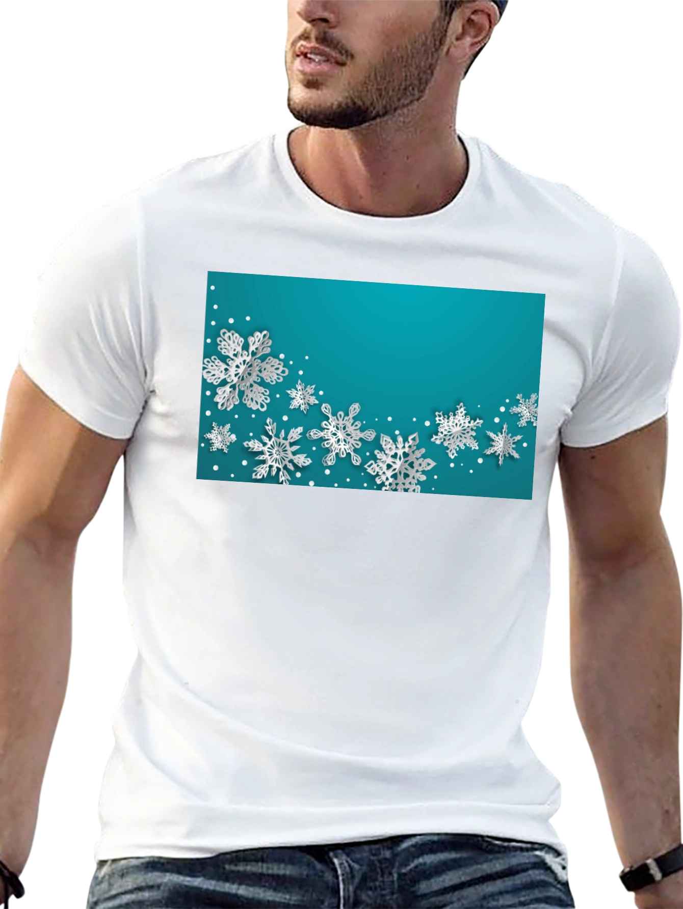 Snowflake Graphic Tee - Winter Holiday Style