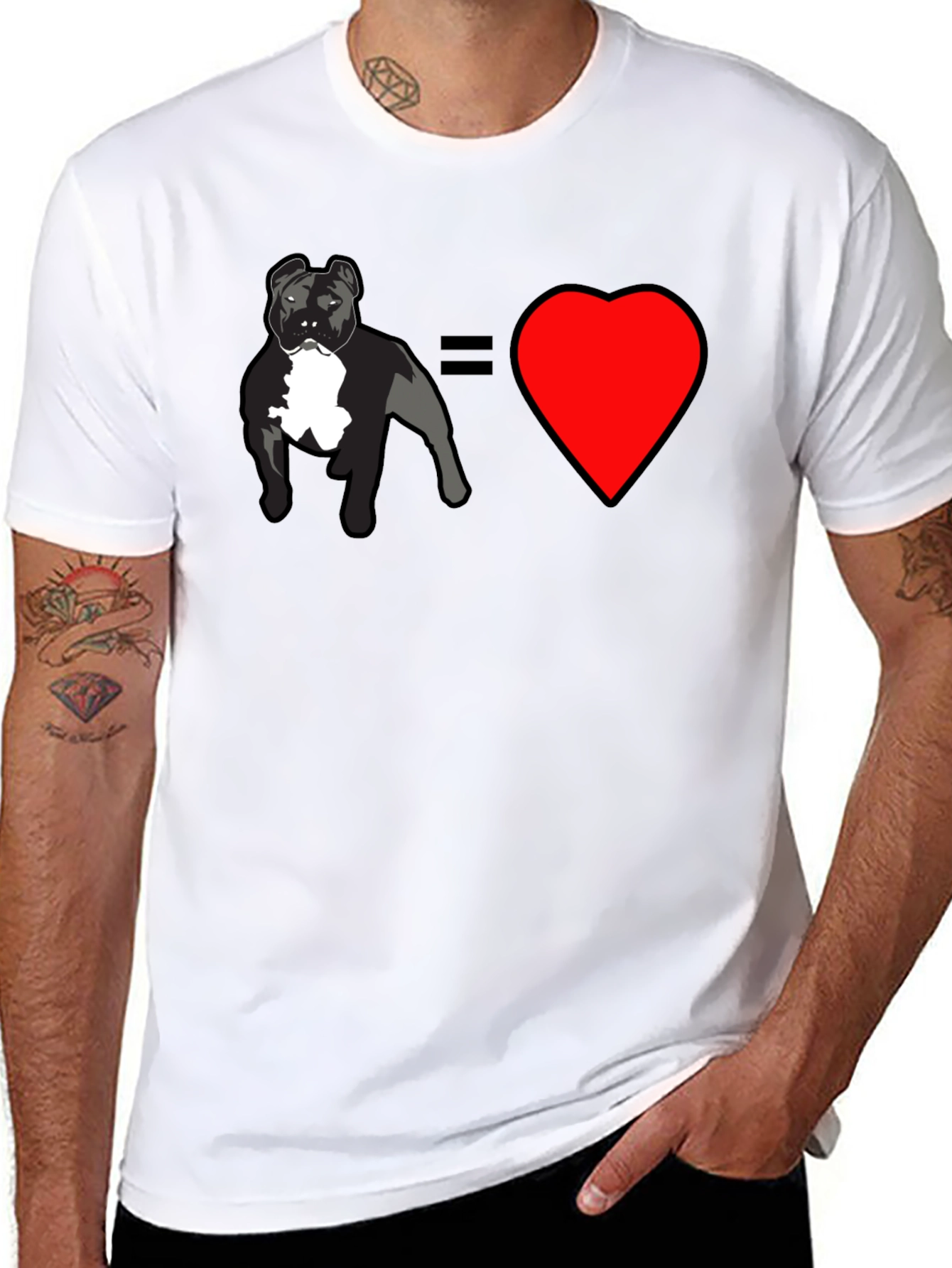 Dog Equals Love Graphic T-Shirt