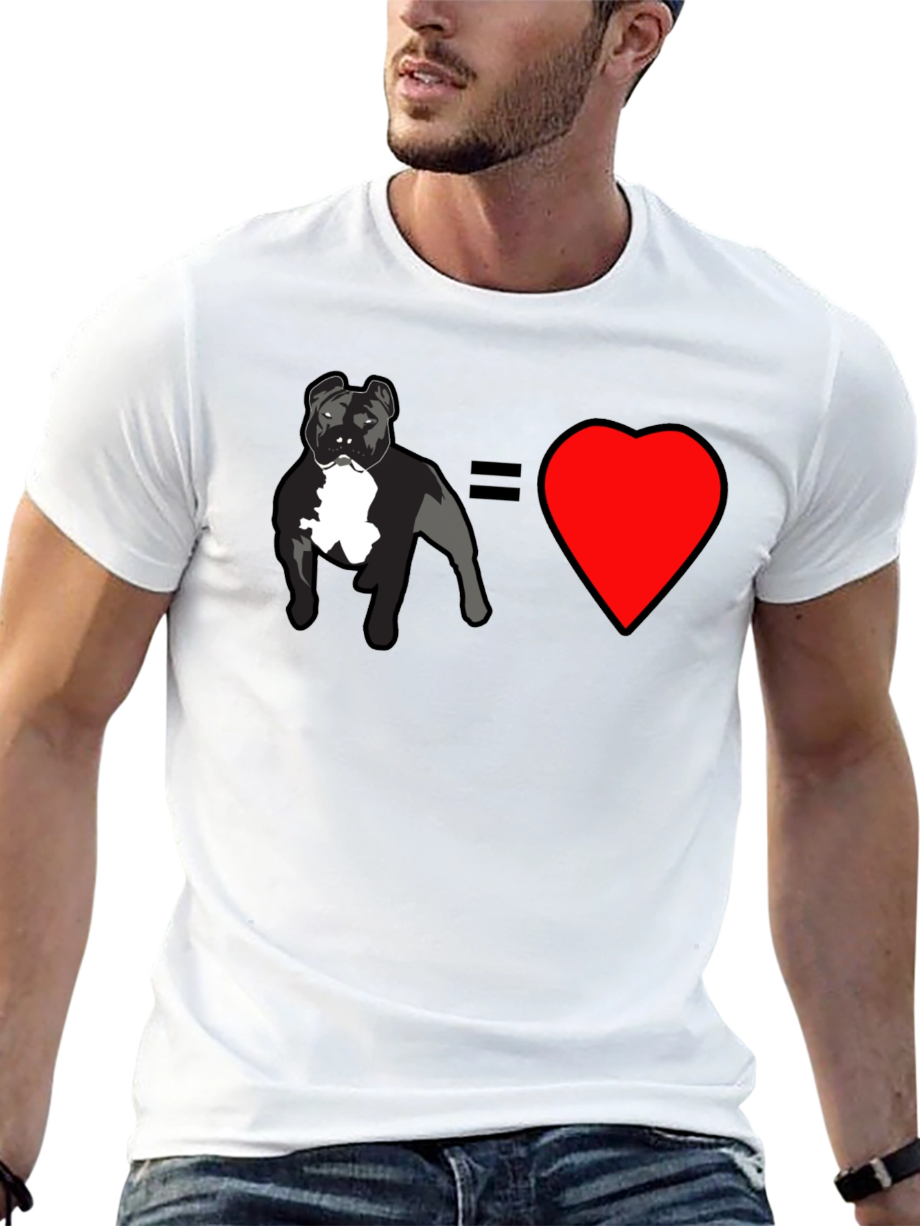 Dog Equals Love Graphic T-Shirt