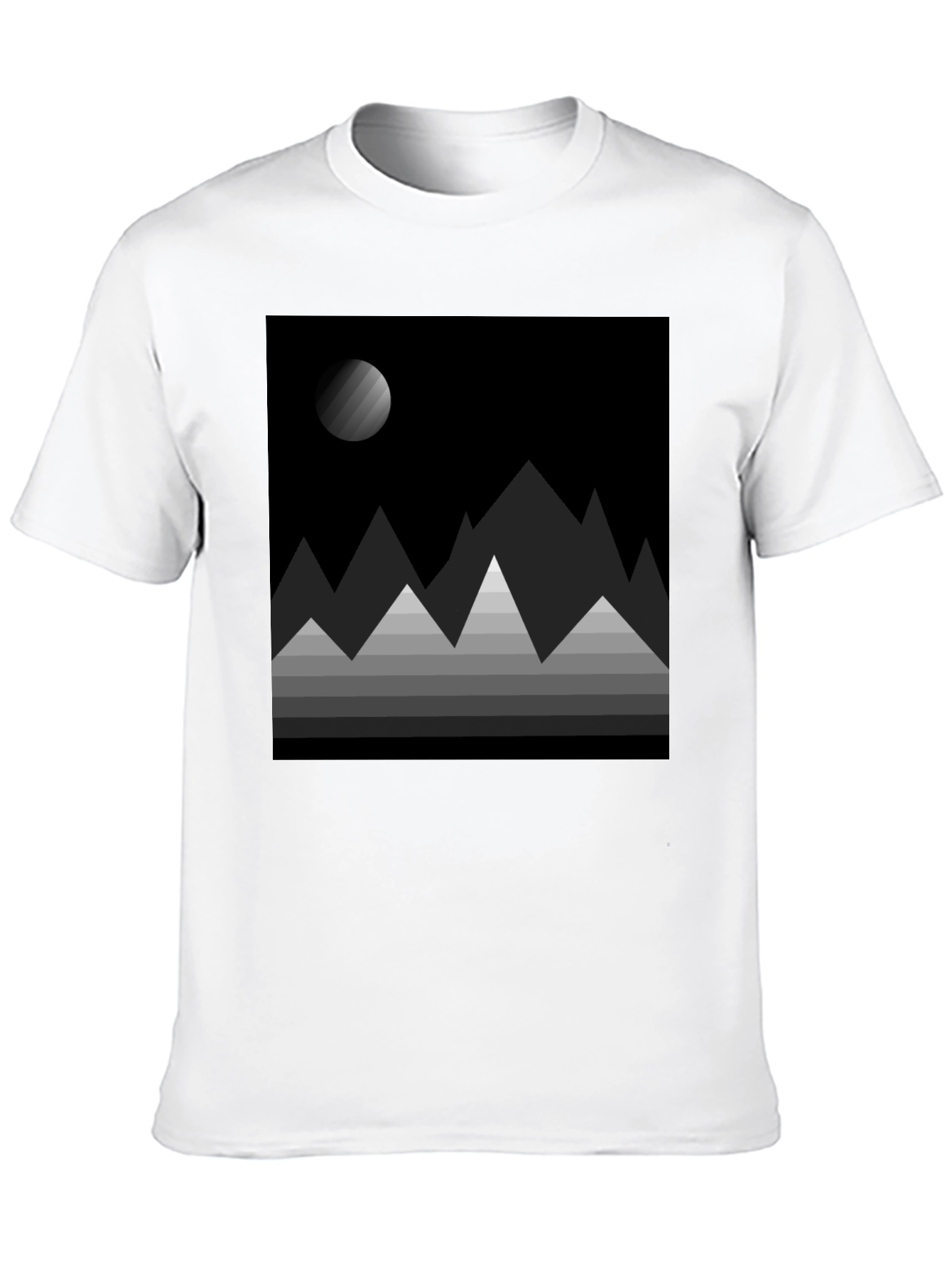 Abstract Mountainscape Graphic Tee