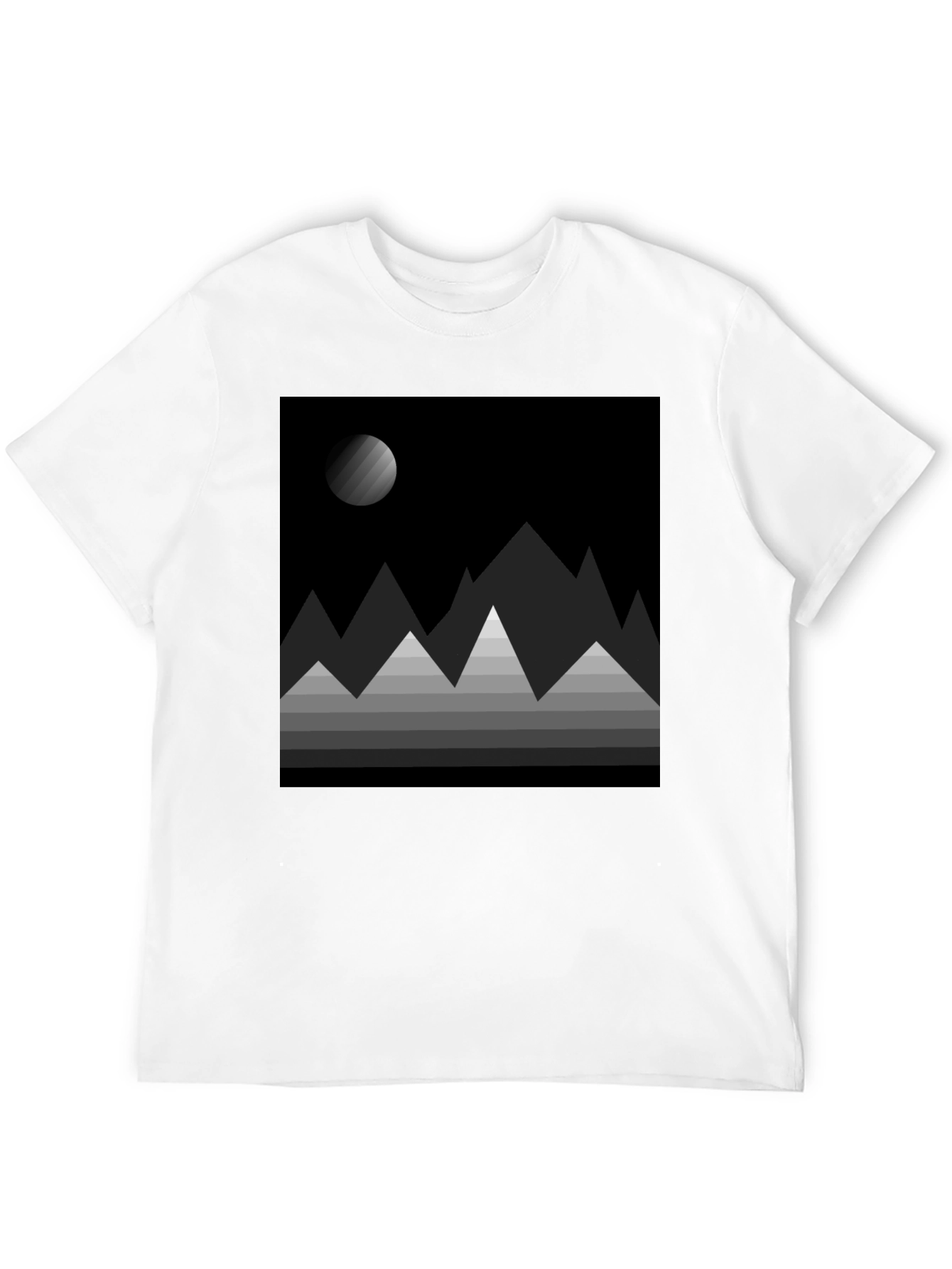 Abstract Mountainscape Graphic Tee