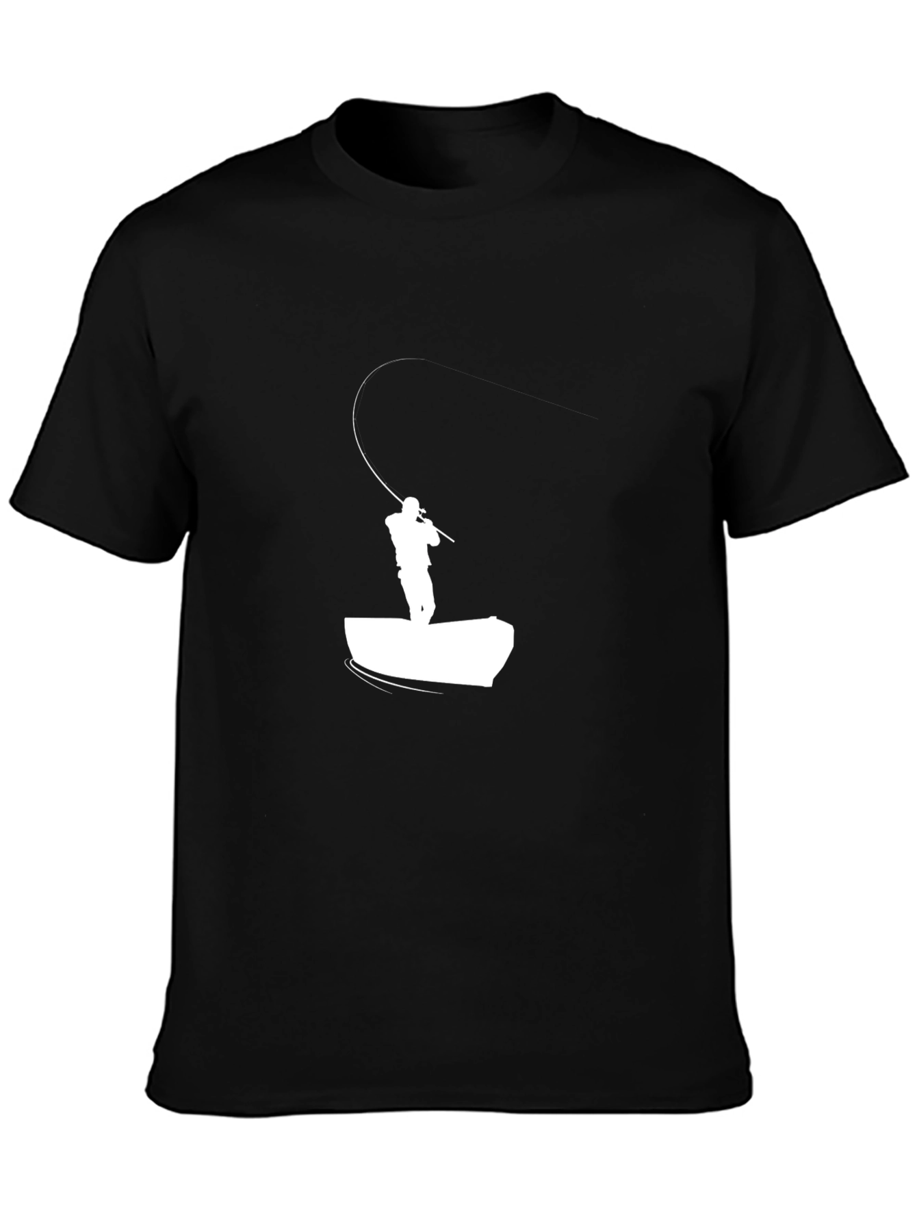 Fisherman T-Shirt: Fly Fishing Silhouette Tee