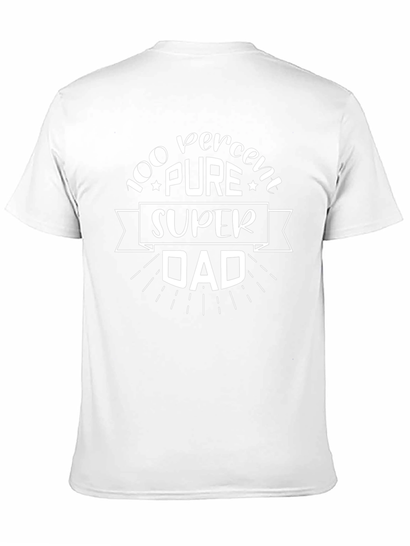 100% Pure Super Dad Black T-Shirt