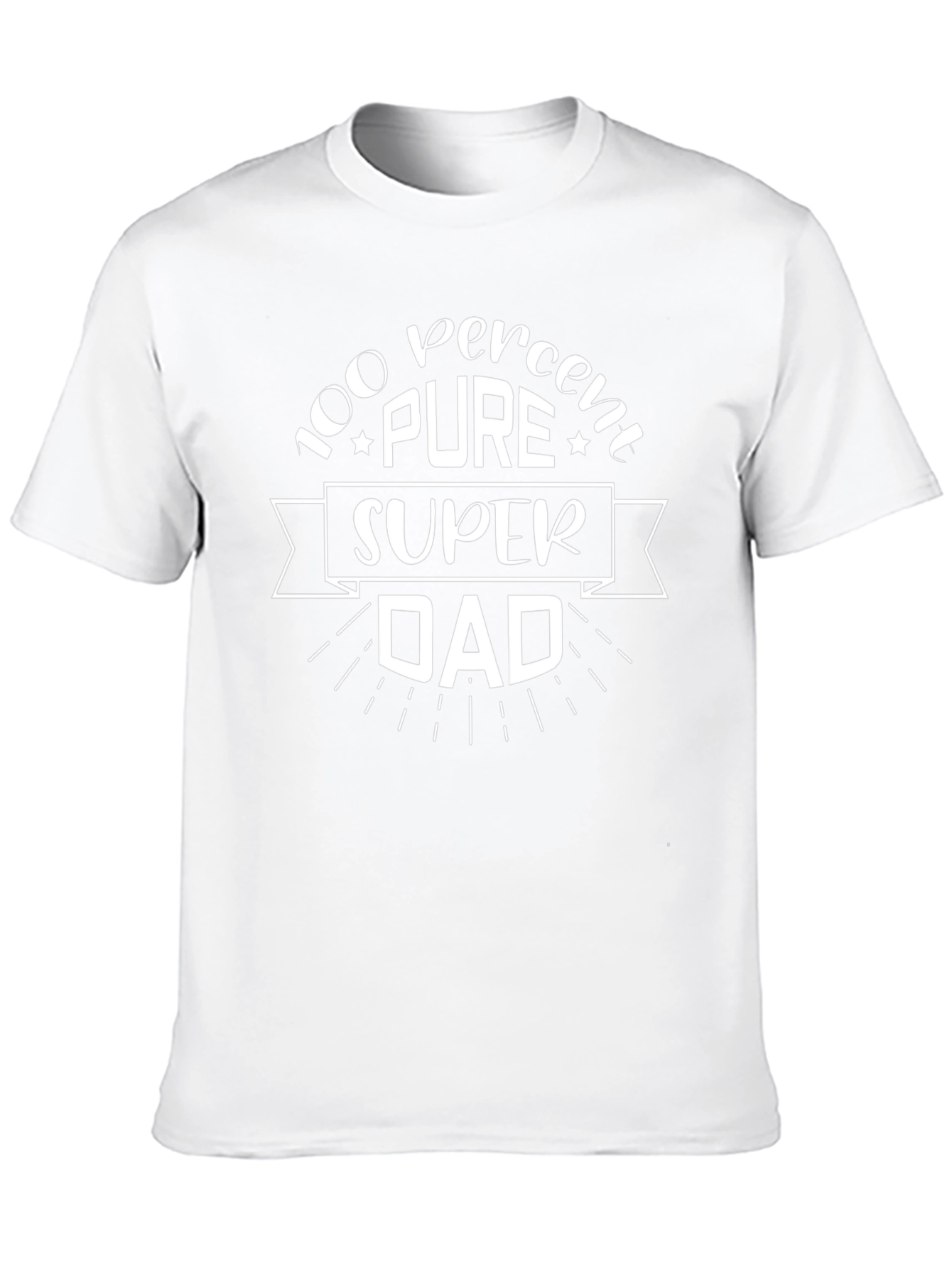 100% Pure Super Dad Black T-Shirt