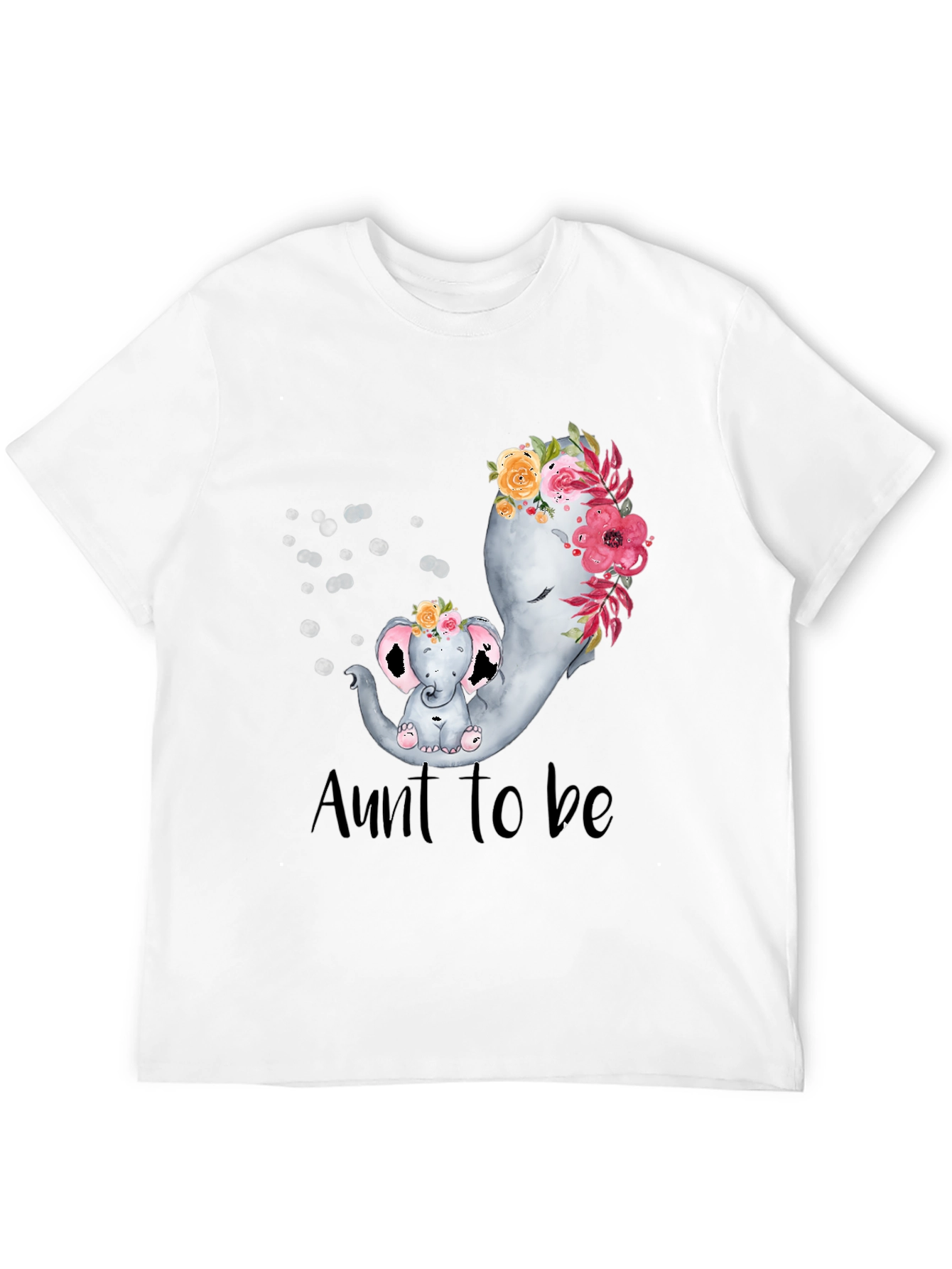 Cute Elephant Aunt To Be T-Shirt