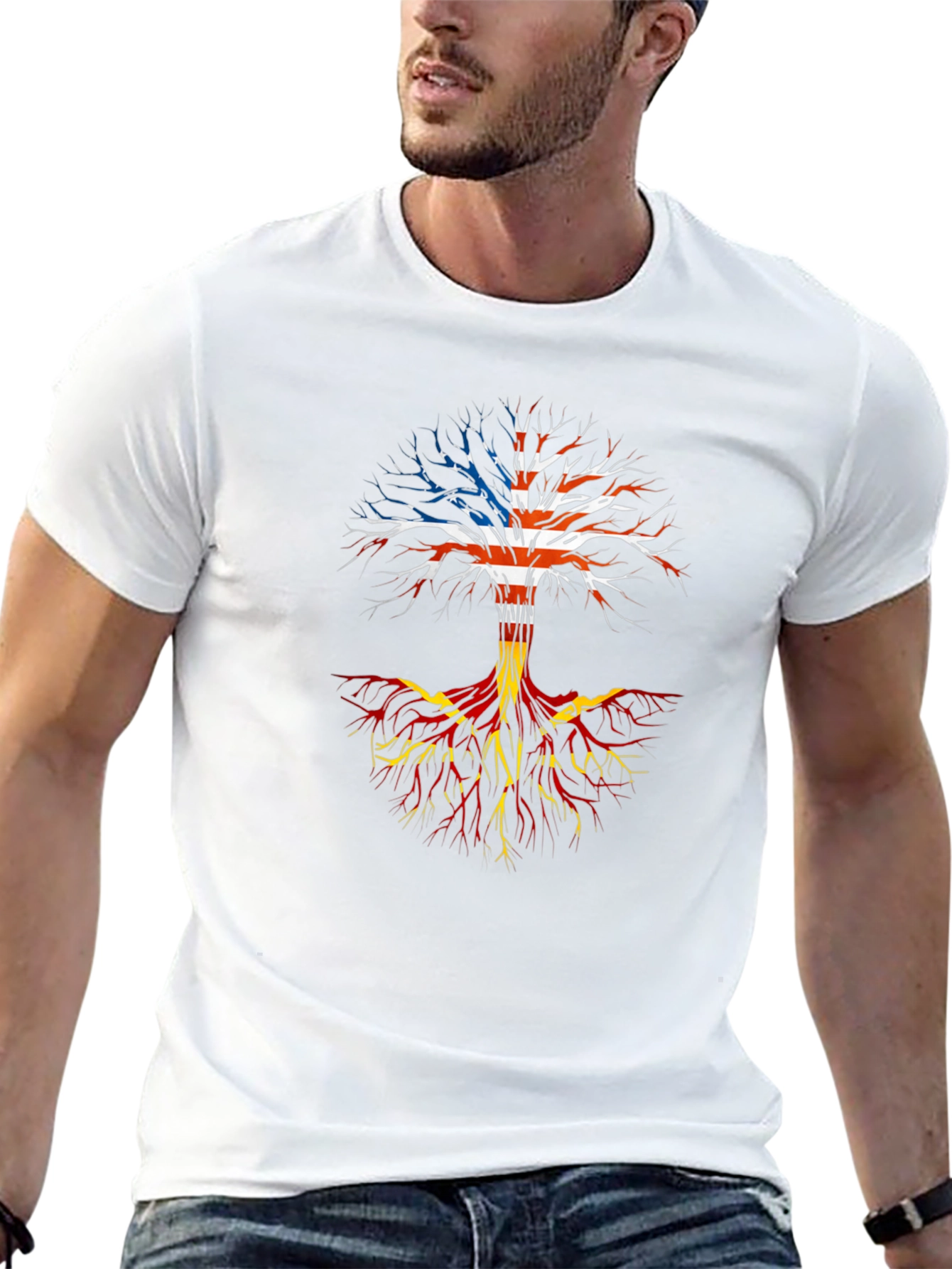 USA & Macedonian Roots T-Shirt