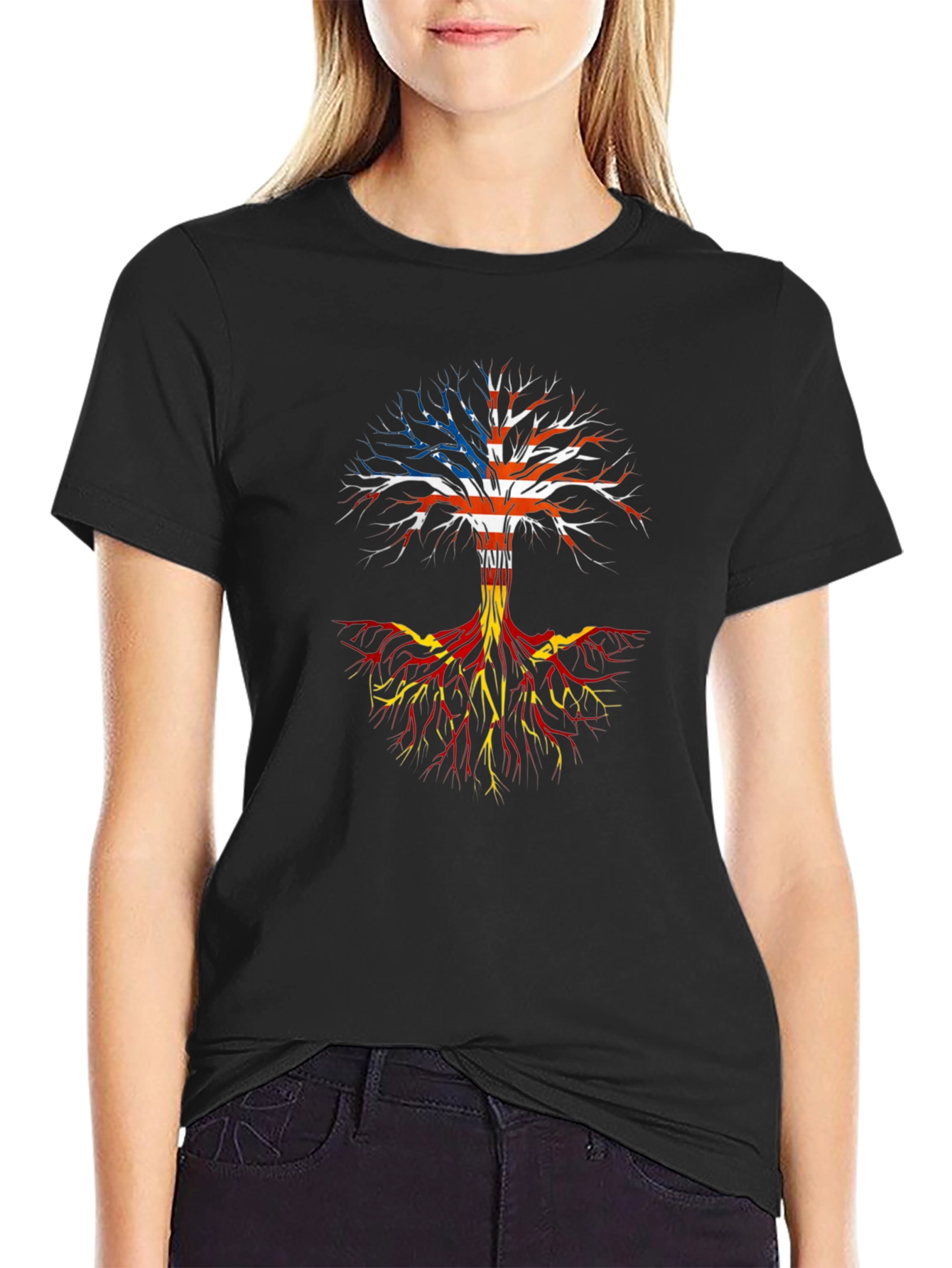 USA & Macedonian Roots T-Shirt