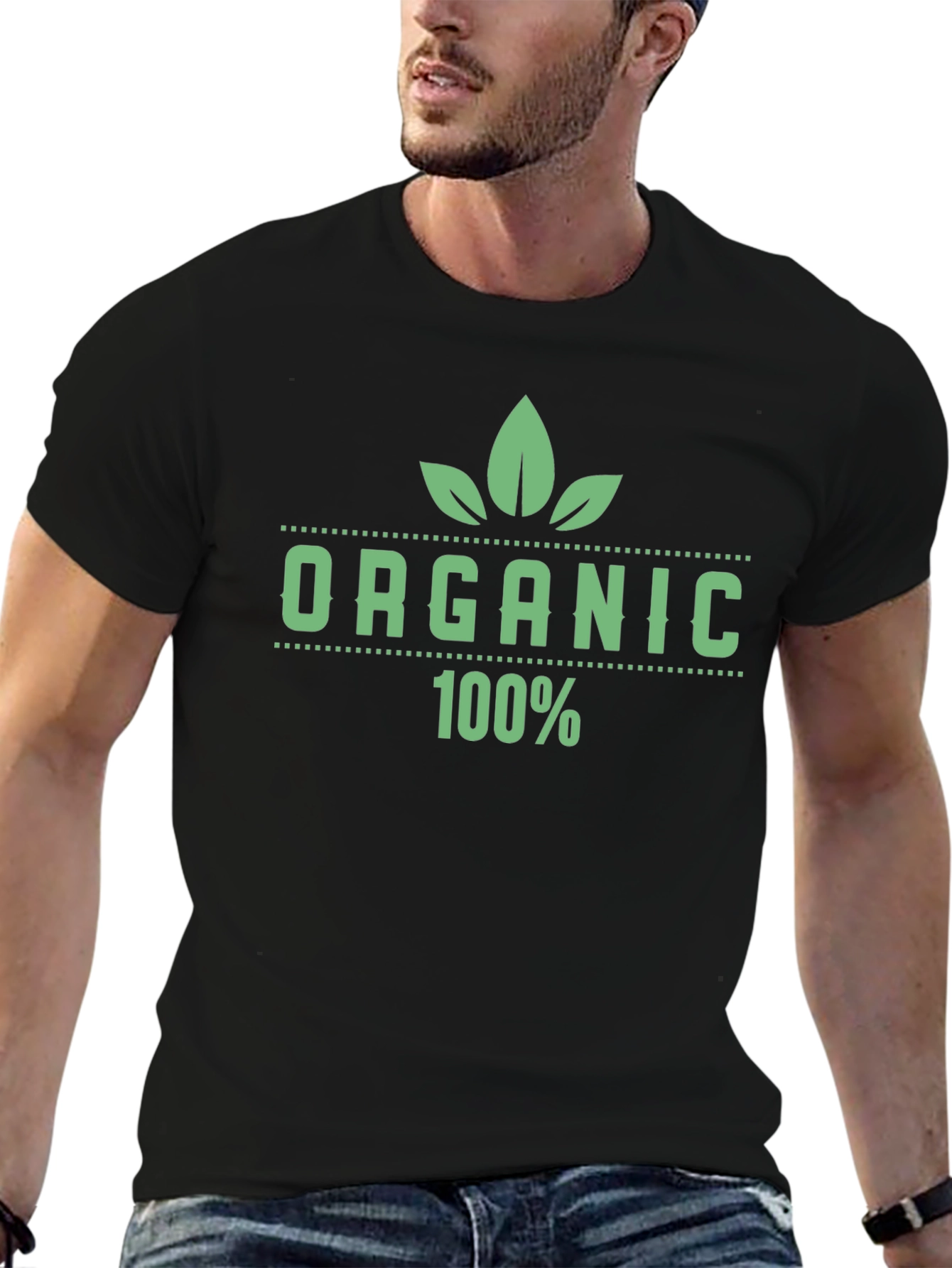 Organic 100% Graphic Print T-Shirt