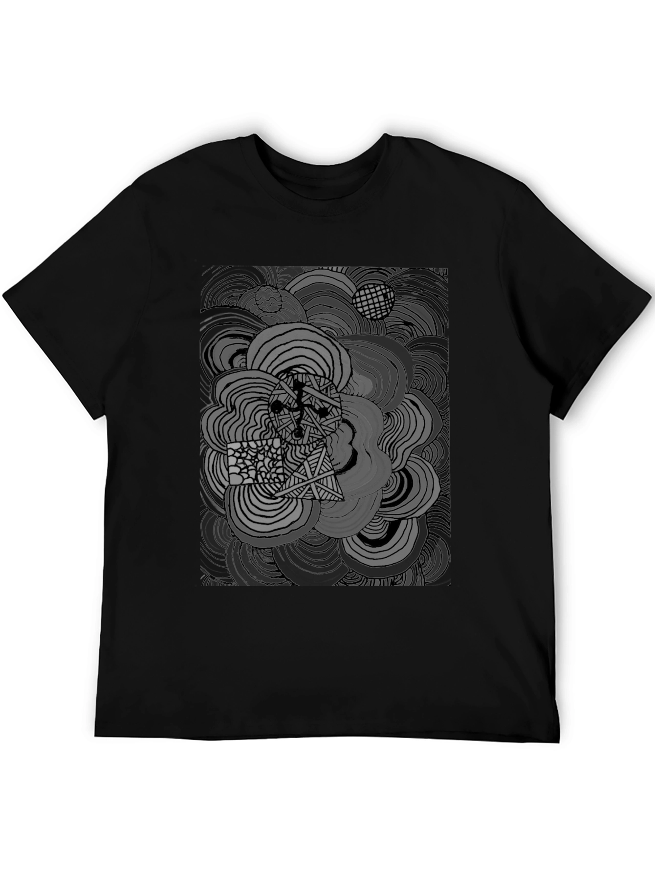 Abstract Art Black T-Shirt